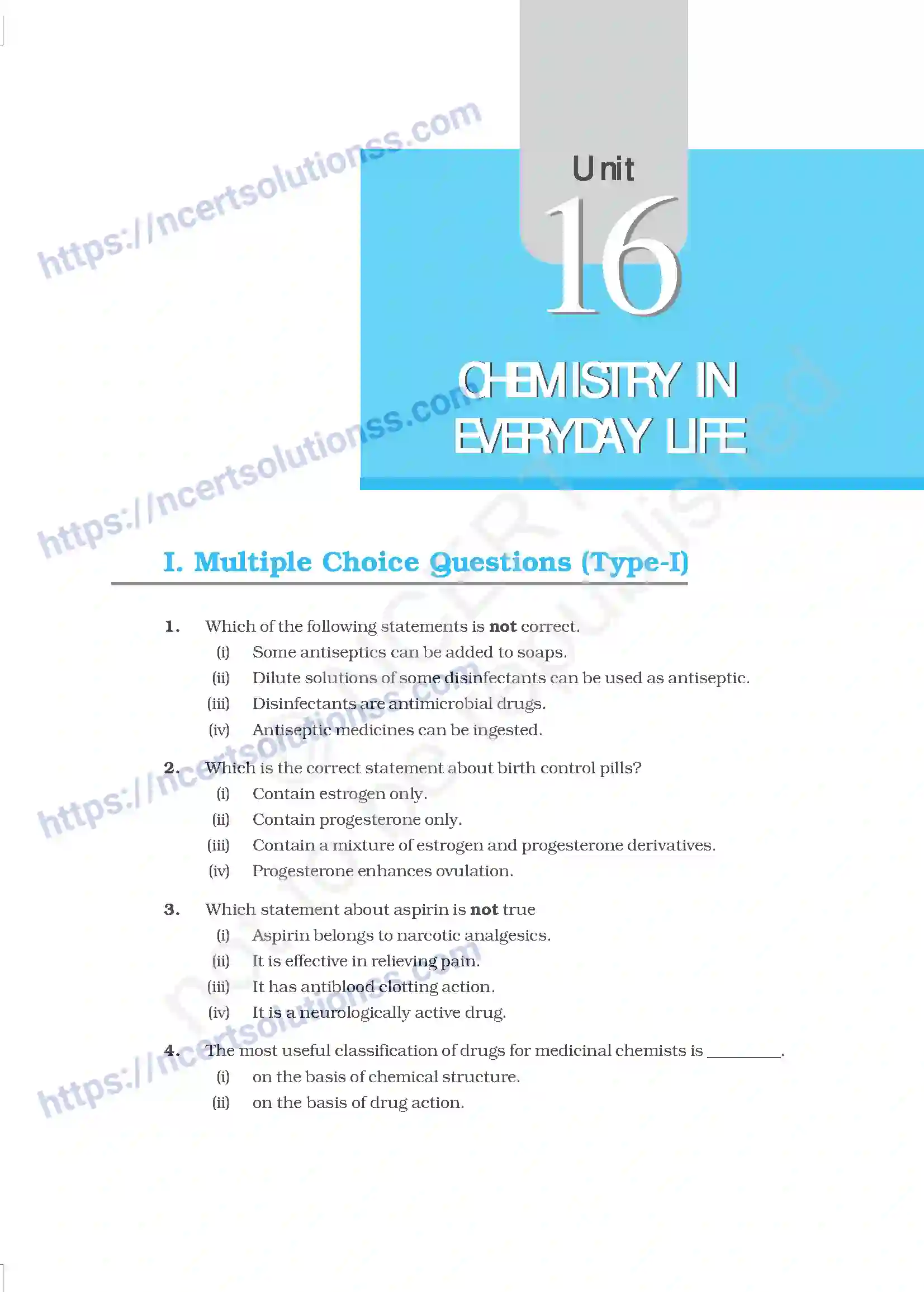NCERT-Exemplar-Questions-Class-12-Chemistry--Chemistry-In-Everyday-Life-51-page-1