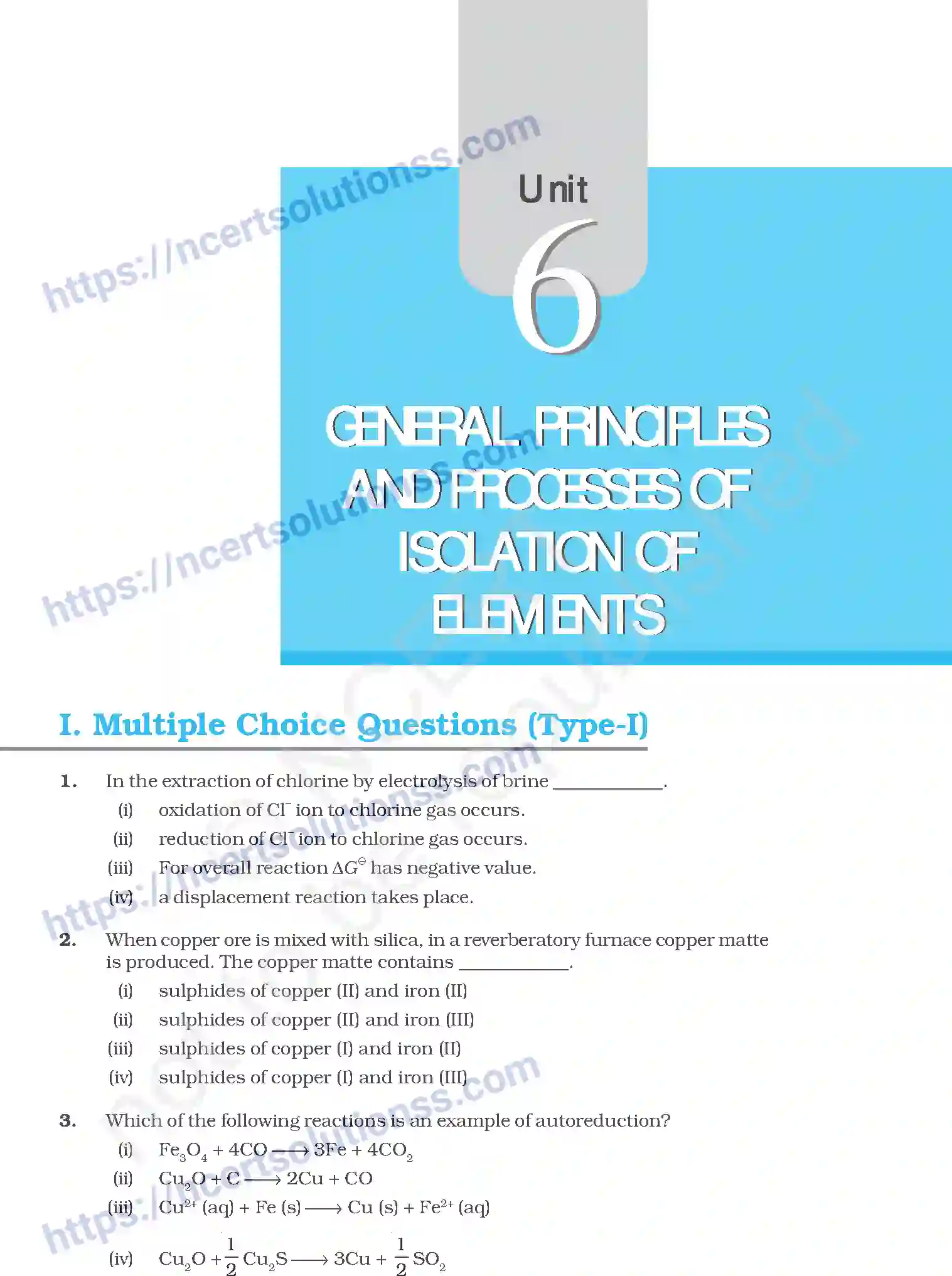 NCERT-Exemplar-Questions-Class-12-Chemistry--General-Principle-and-Processes-of-Isolation-of-Elements-41-page-1