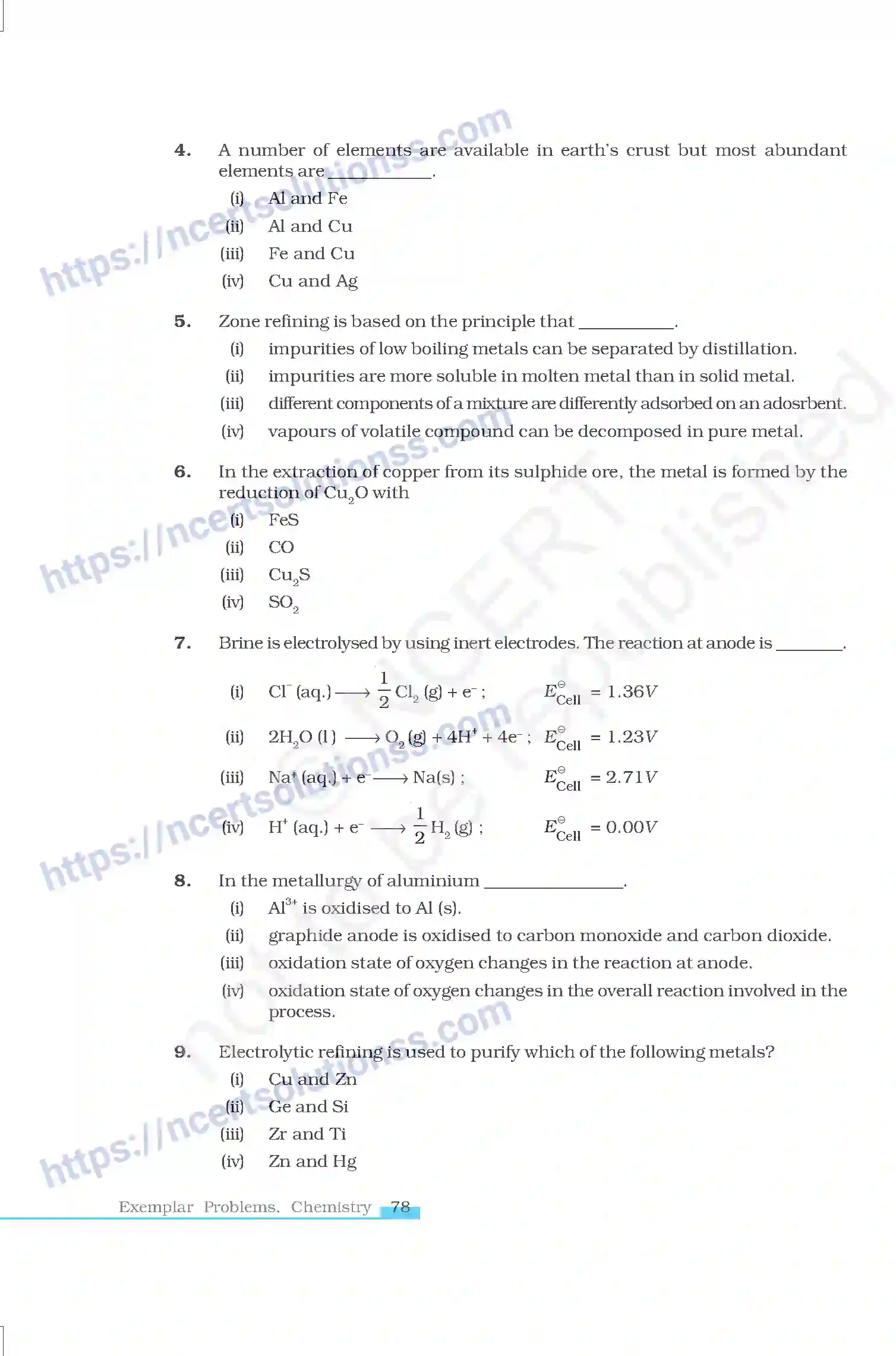 NCERT-Exemplar-Questions-Class-12-Chemistry--General-Principle-and-Processes-of-Isolation-of-Elements-41-page-2