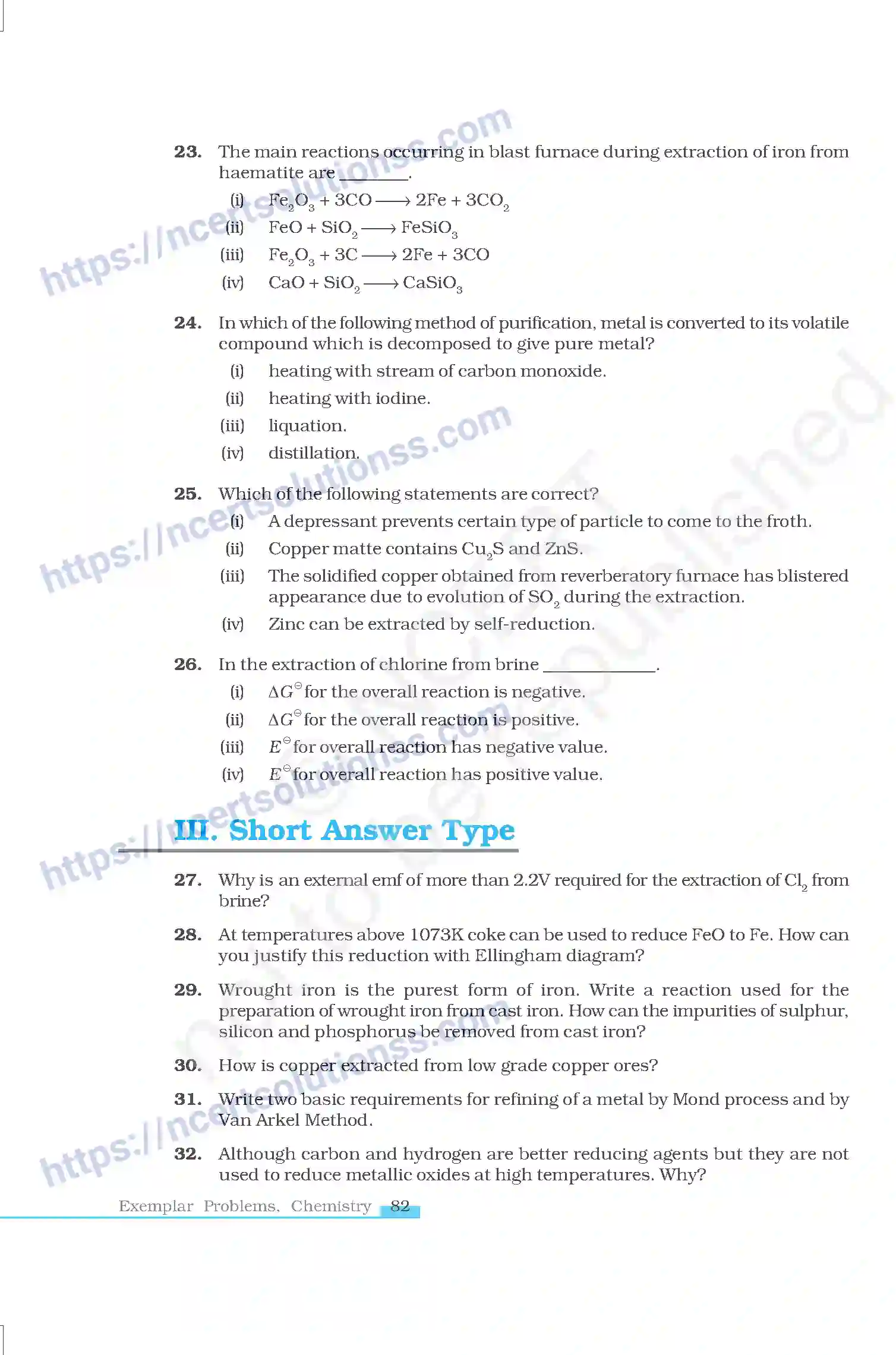 NCERT-Exemplar-Questions-Class-12-Chemistry--General-Principle-and-Processes-of-Isolation-of-Elements-41-page-6