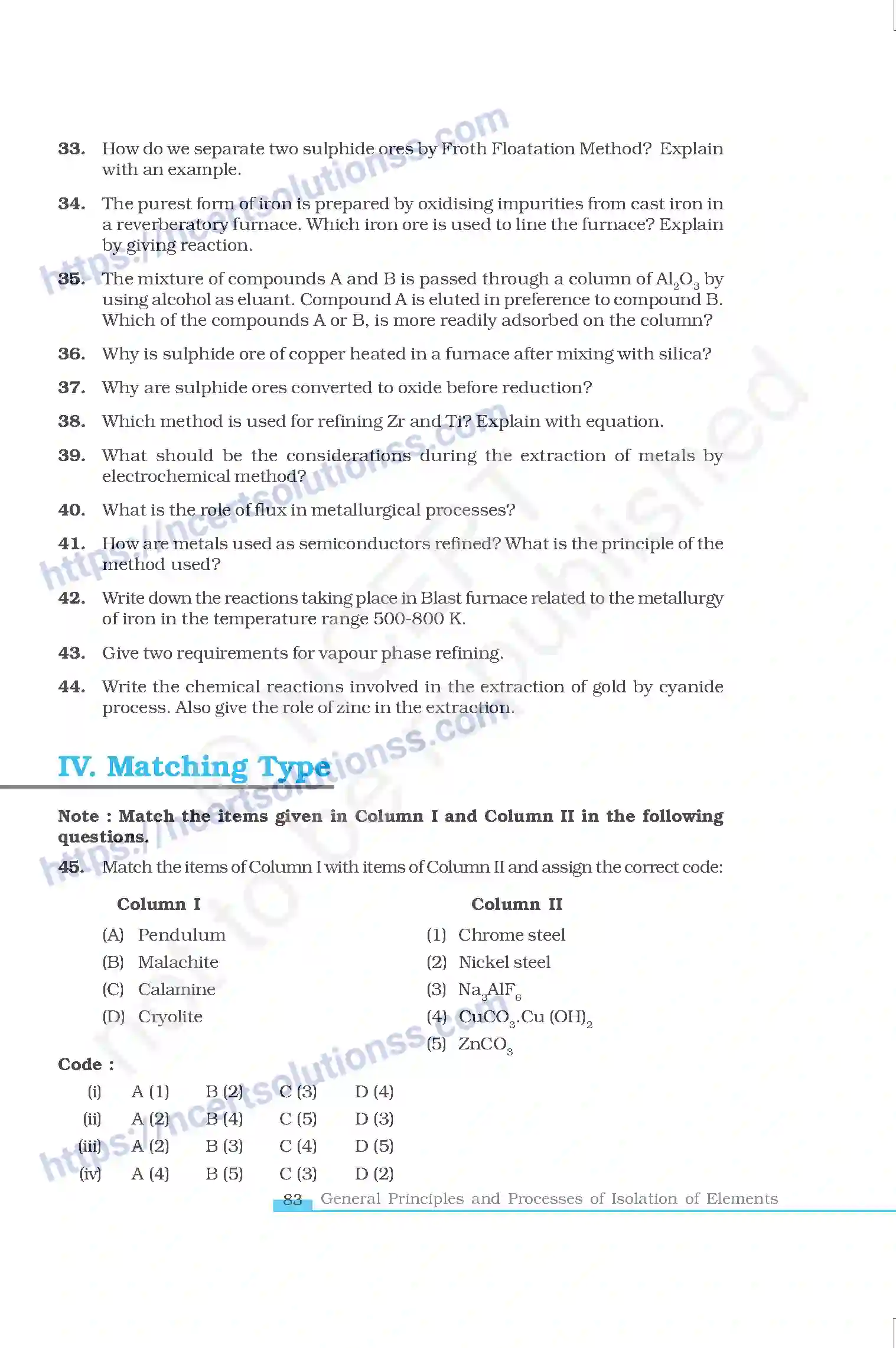 NCERT-Exemplar-Questions-Class-12-Chemistry--General-Principle-and-Processes-of-Isolation-of-Elements-41-page-7