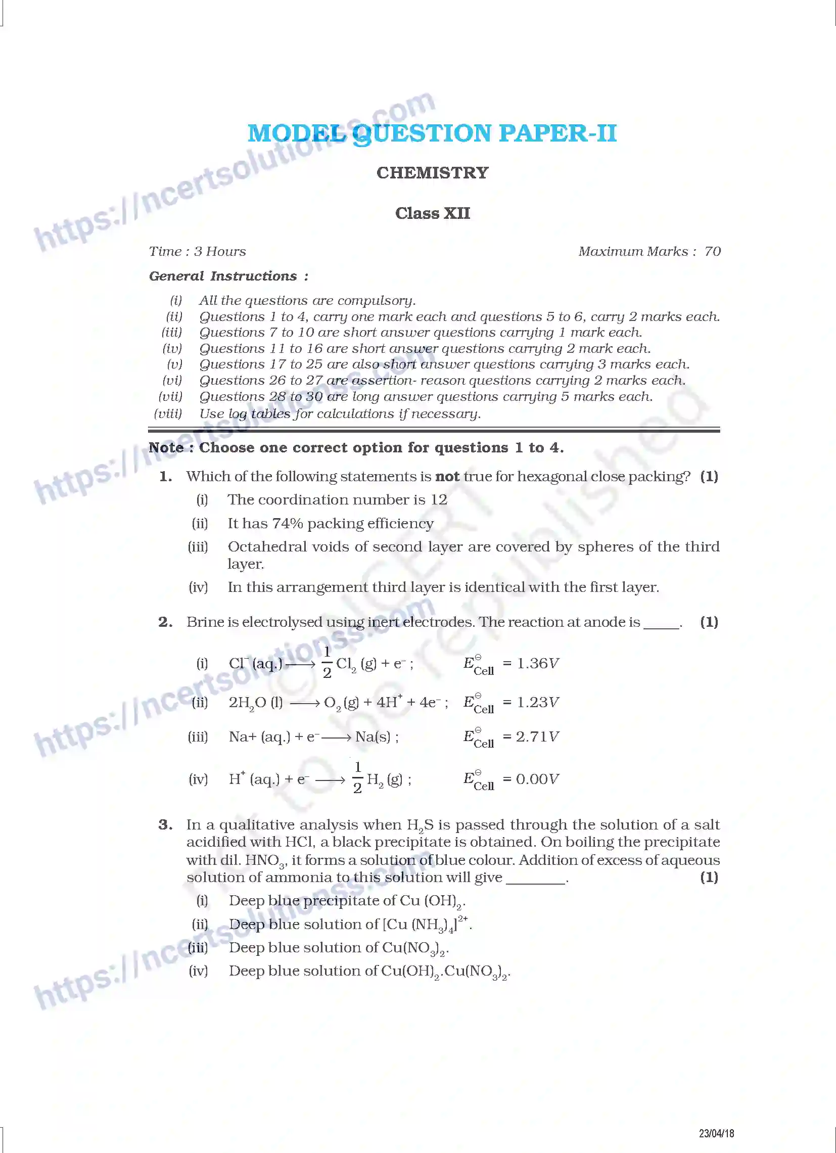 NCERT-Exemplar-Questions-Class-12-Chemistry--Model-Question-Paper-II-53-page-1