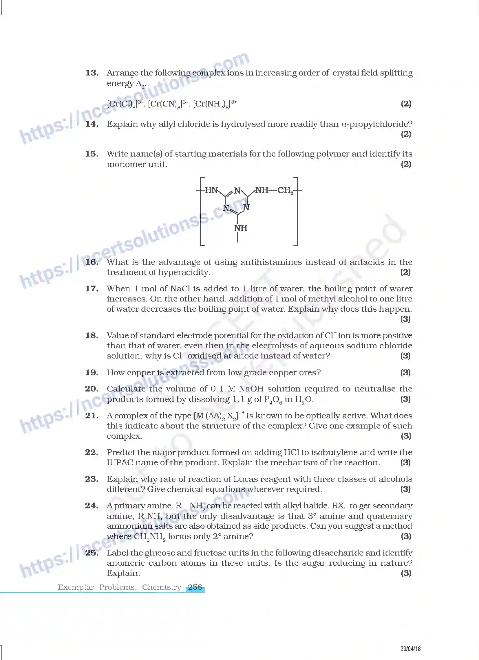 NCERT-Exemplar-Questions-Class-12-Chemistry--Model-Question-Paper-II-53-page-3