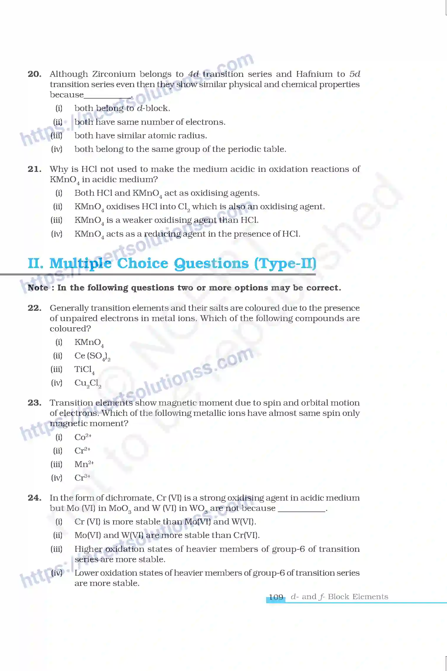 NCERT-Exemplar-Questions-Class-12-Chemistry--The-d-and-f-Block-Elements-43-page-5