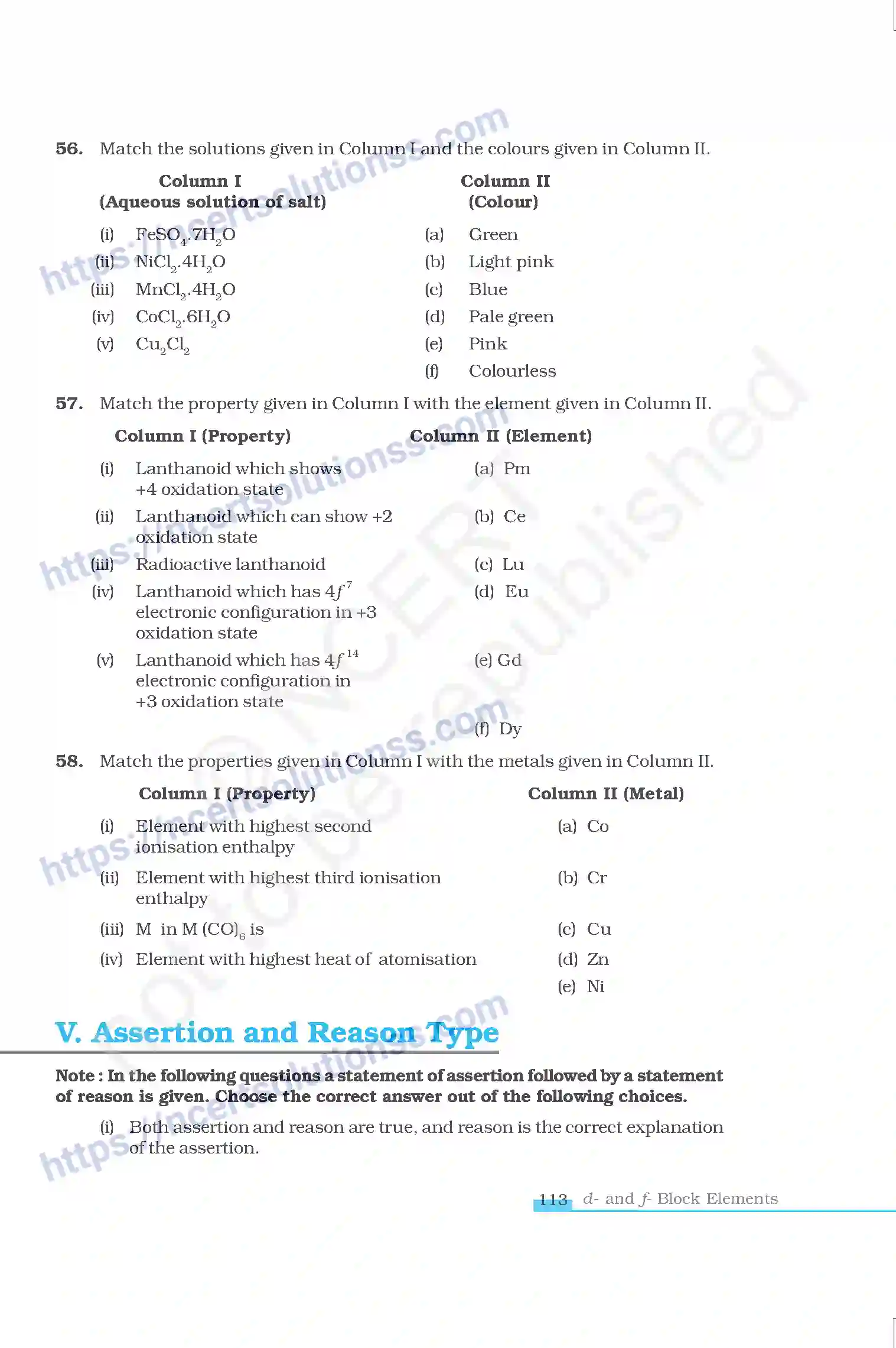 NCERT-Exemplar-Questions-Class-12-Chemistry--The-d-and-f-Block-Elements-43-page-9