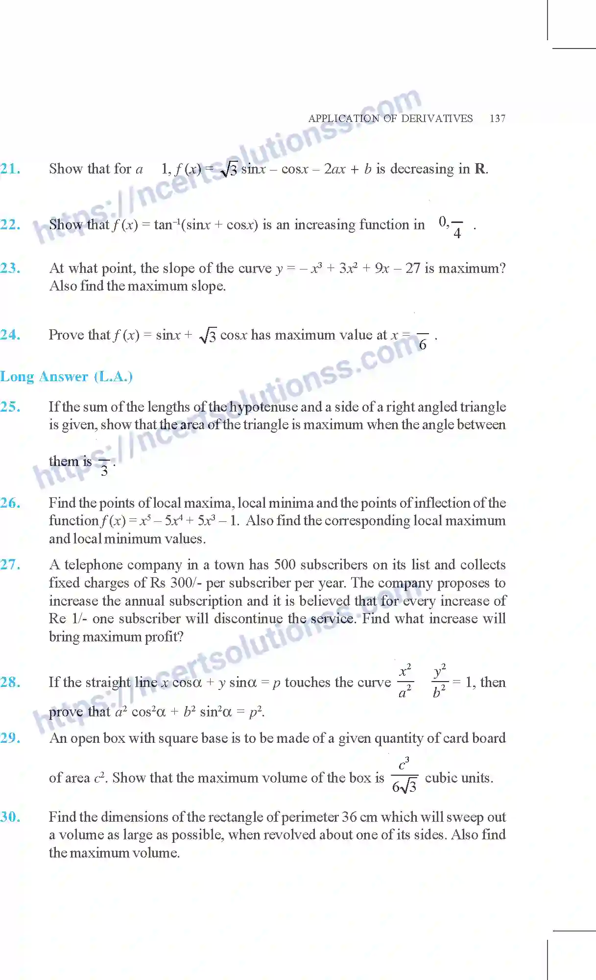 NCERT-Exemplar-Questions-Class-12-Mathematics--Application-Of-Derivatives-6-page-21