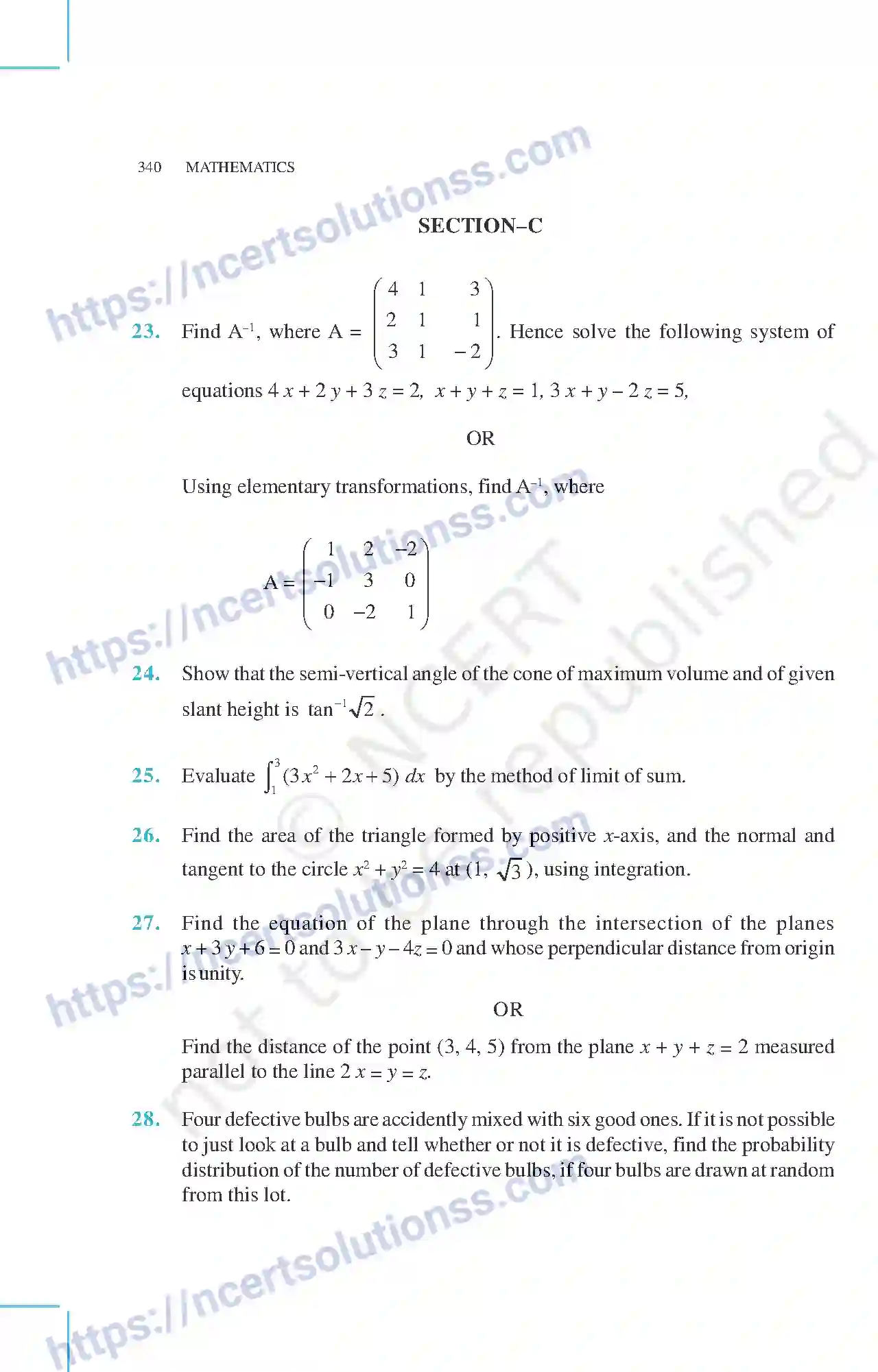 NCERT-Exemplar-Questions-Class-12-Mathematics--Design-Of-The-Question-Paper-Set-II-15-page-5