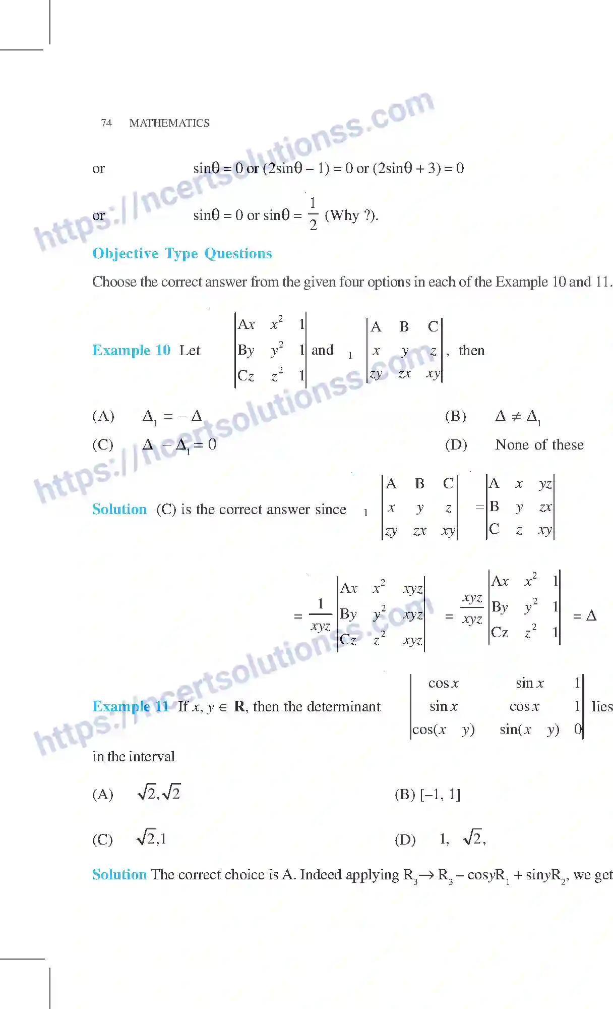 NCERT-Exemplar-Questions-Class-12-Mathematics--Determinants-4-page-10