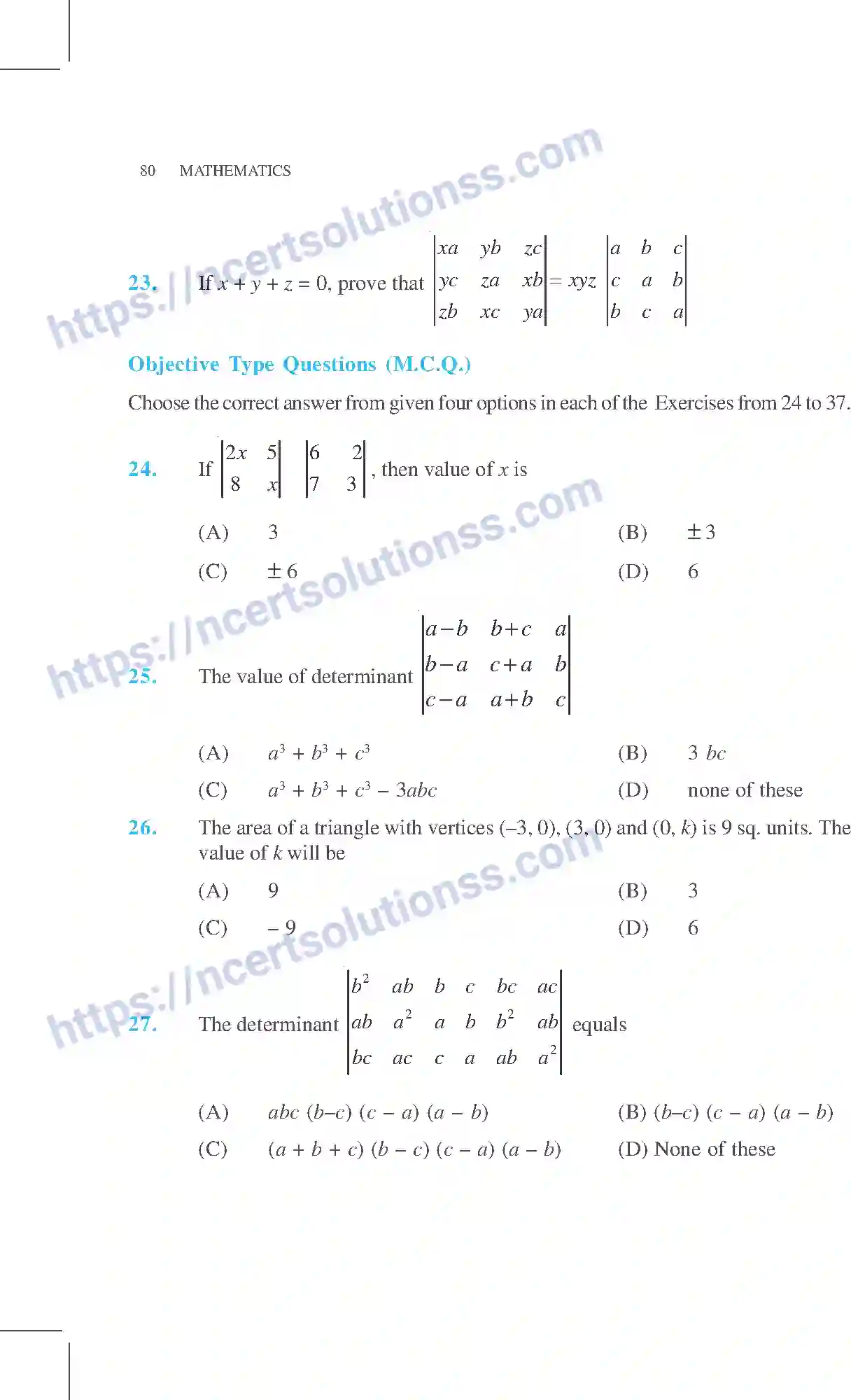 NCERT-Exemplar-Questions-Class-12-Mathematics--Determinants-4-page-16