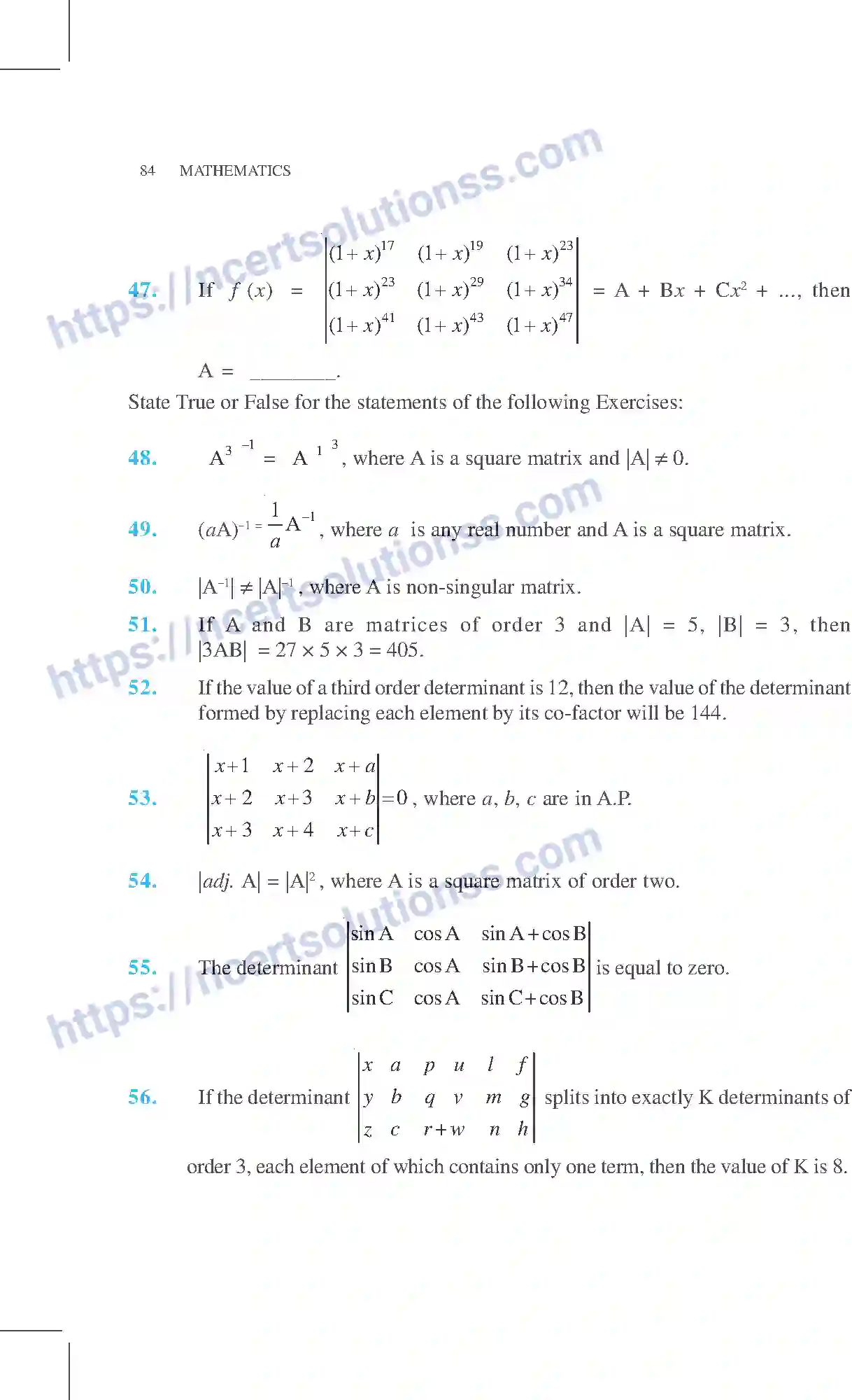 NCERT-Exemplar-Questions-Class-12-Mathematics--Determinants-4-page-20