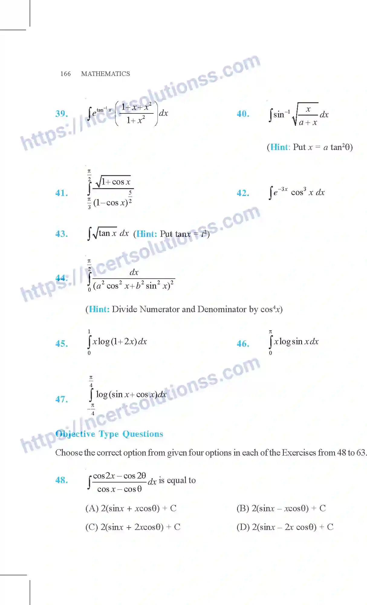 NCERT-Exemplar-Questions-Class-12-Mathematics--Integrals-7-page-24