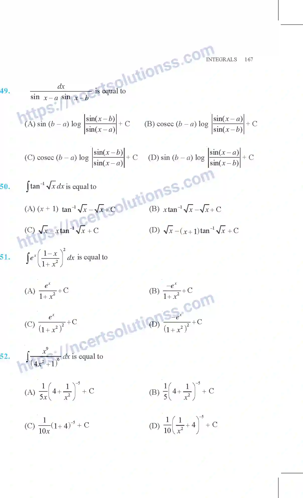 NCERT-Exemplar-Questions-Class-12-Mathematics--Integrals-7-page-25
