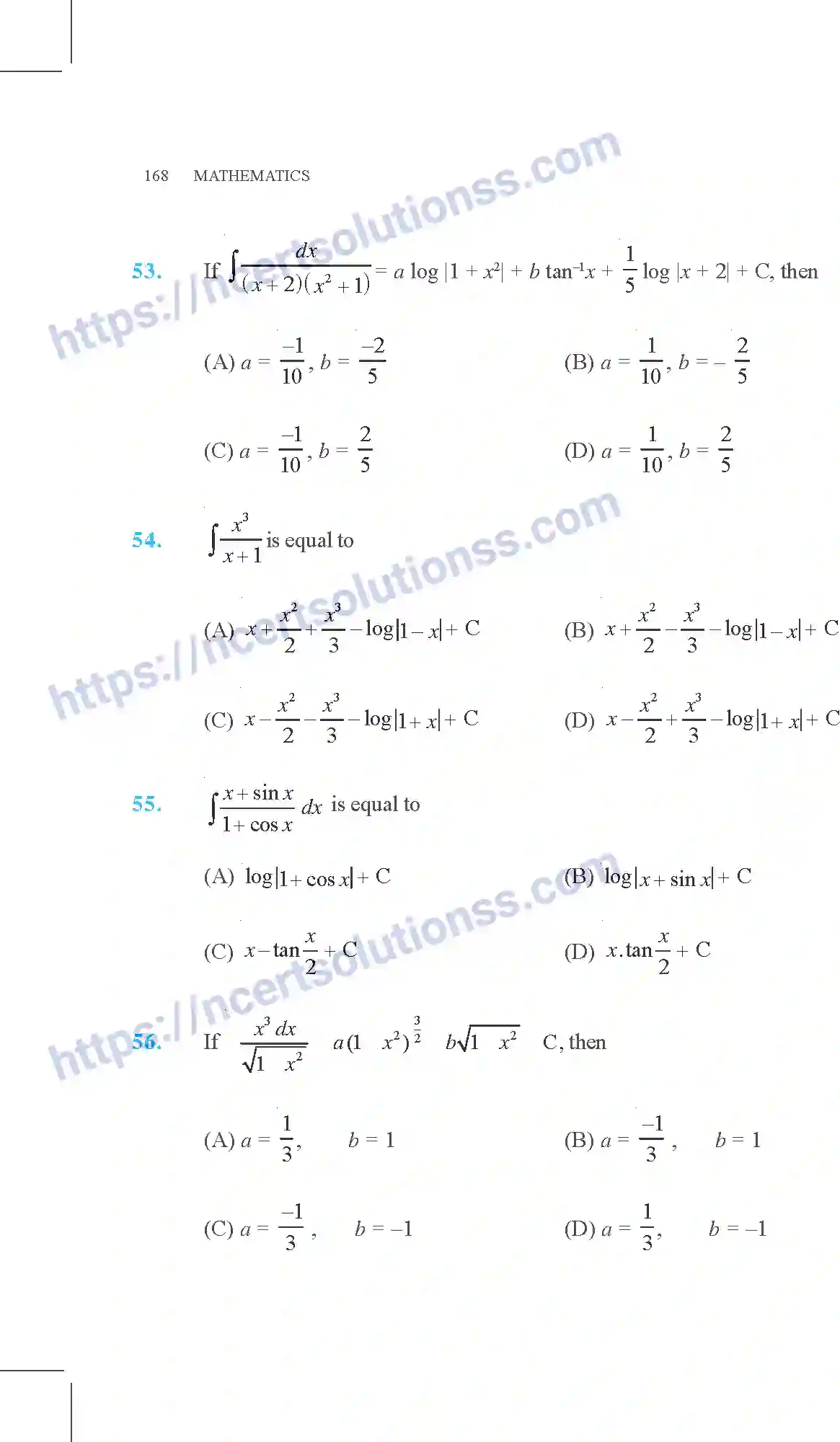 NCERT-Exemplar-Questions-Class-12-Mathematics--Integrals-7-page-26