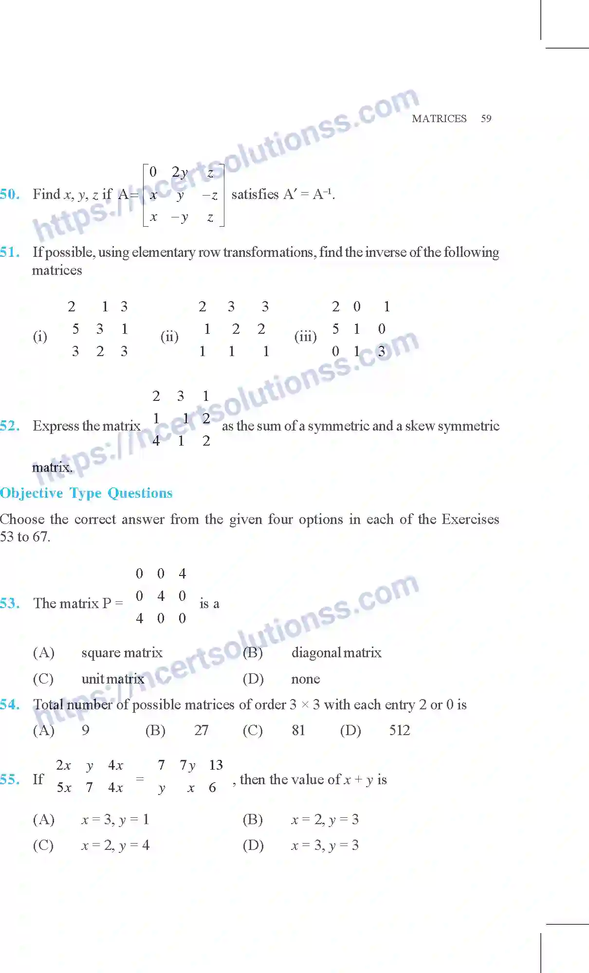 NCERT-Exemplar-Questions-Class-12-Mathematics--Matrices-3-page-18