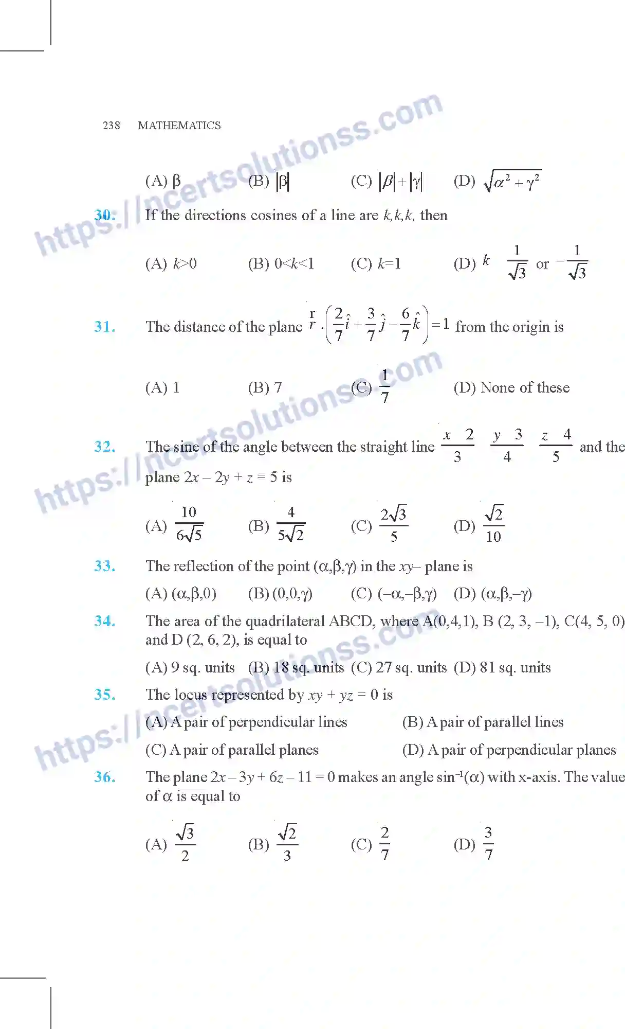 NCERT-Exemplar-Questions-Class-12-Mathematics--Three-Dimensional-Geometry-11-page-19