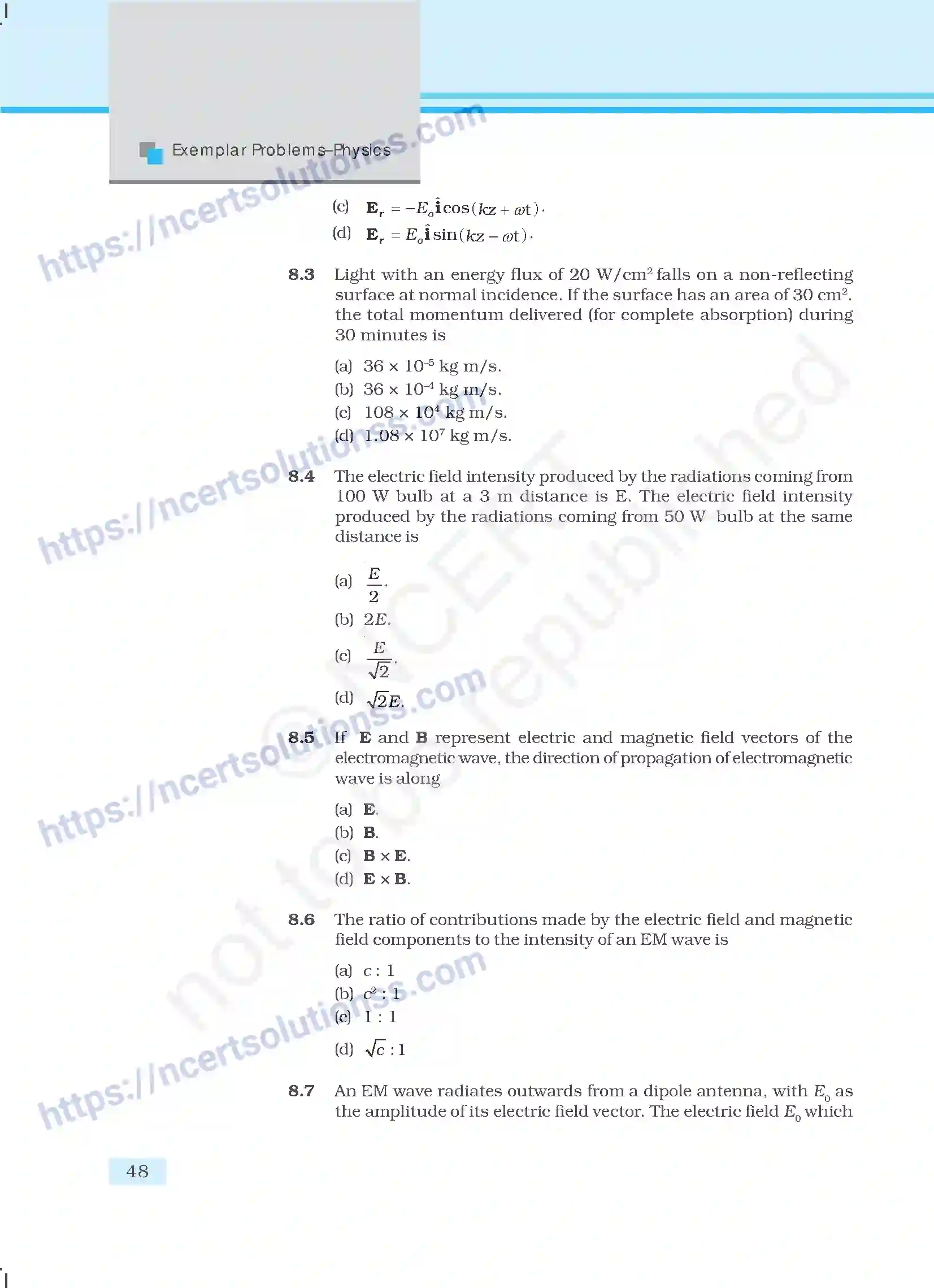 NCERT-Exemplar-Questions-Class-12-Physics--Electromagnetic-Waves-61-page-2