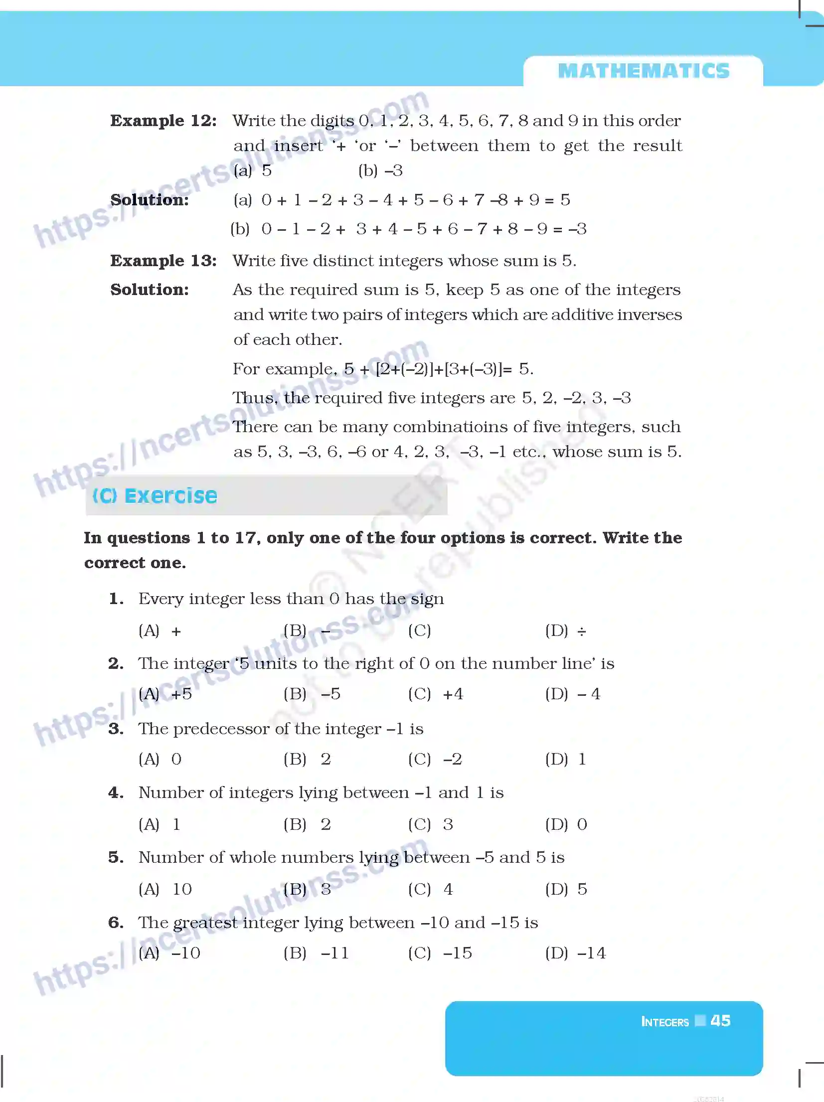 NCERT-Exemplar-Questions-Class-6-Mathematics--Integers-283-page-5