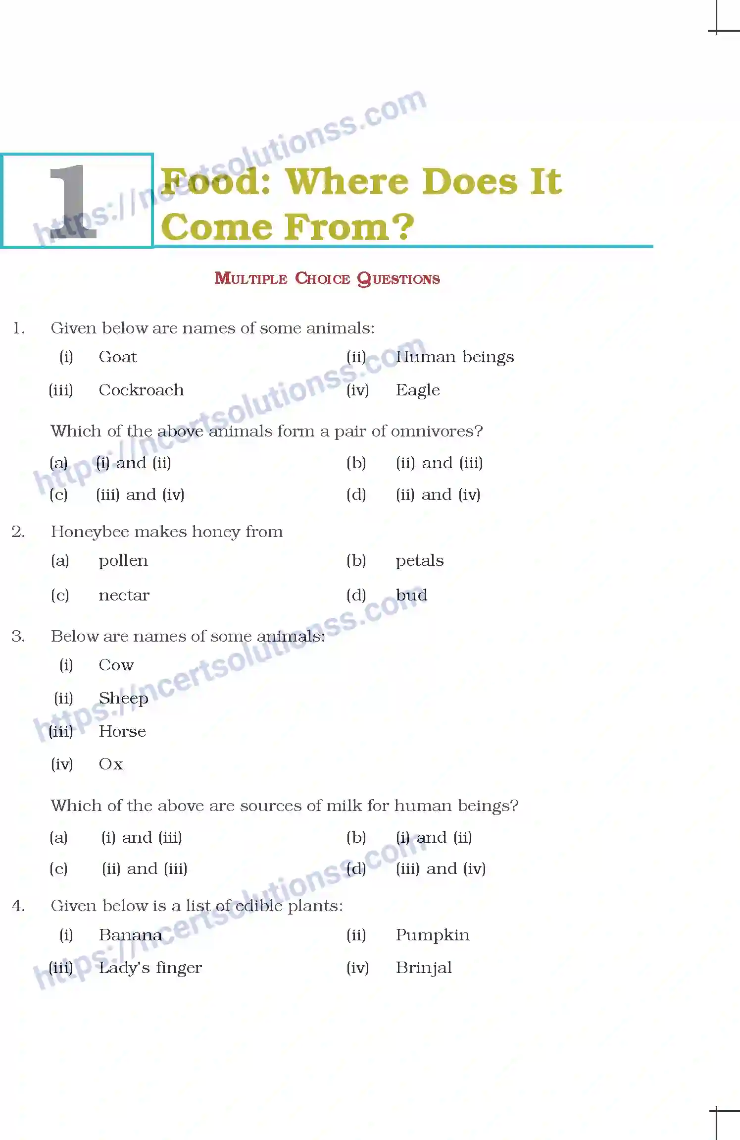 NCERT-Exemplar-Questions-Class-6-Science--Food-Where-Does-It-Come-From-291-page-1