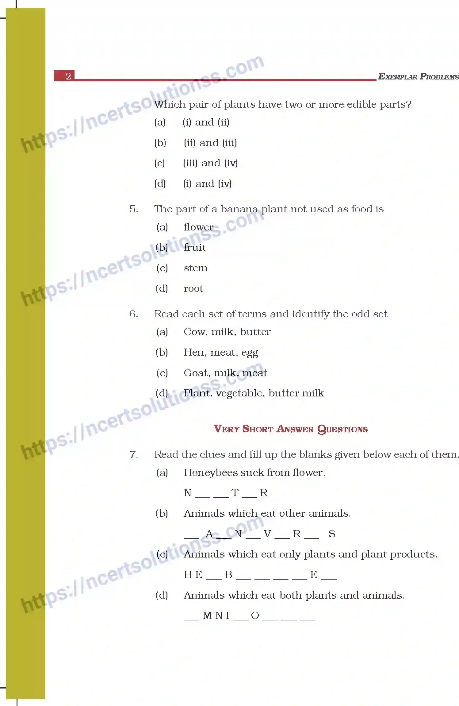 NCERT-Exemplar-Questions-Class-6-Science--Food-Where-Does-It-Come-From-291-page-2