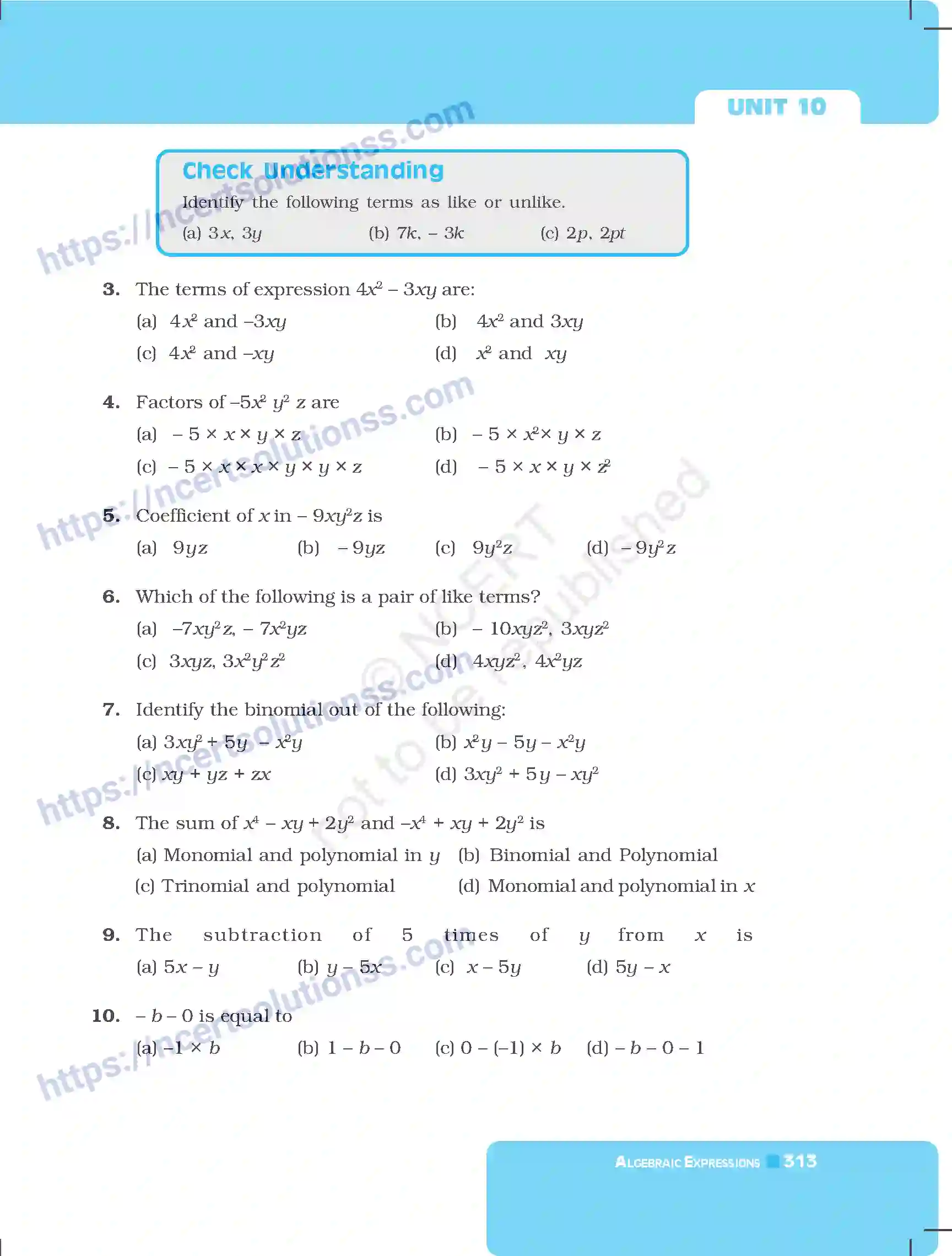 NCERT-Exemplar-Questions-Class-7-Mathematics--Algebraic-Expressions-258-page-9