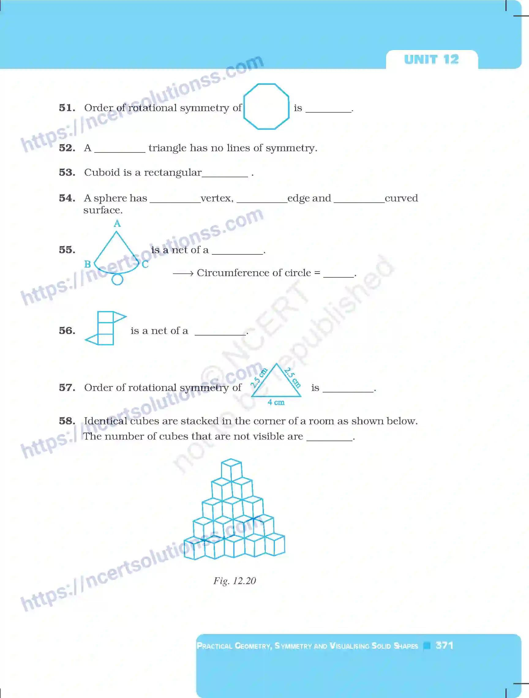 NCERT-Exemplar-Questions-Class-7-Mathematics--Practical-Geometry-Symmetry-and-Visualising-Solid-Shapes-260-page-17