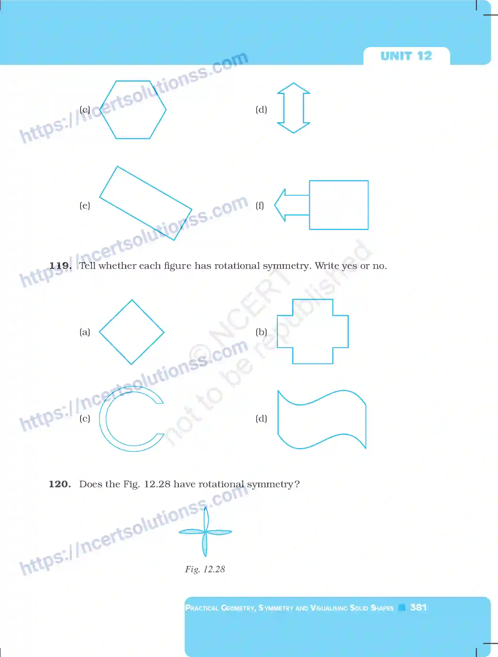 NCERT-Exemplar-Questions-Class-7-Mathematics--Practical-Geometry-Symmetry-and-Visualising-Solid-Shapes-260-page-27