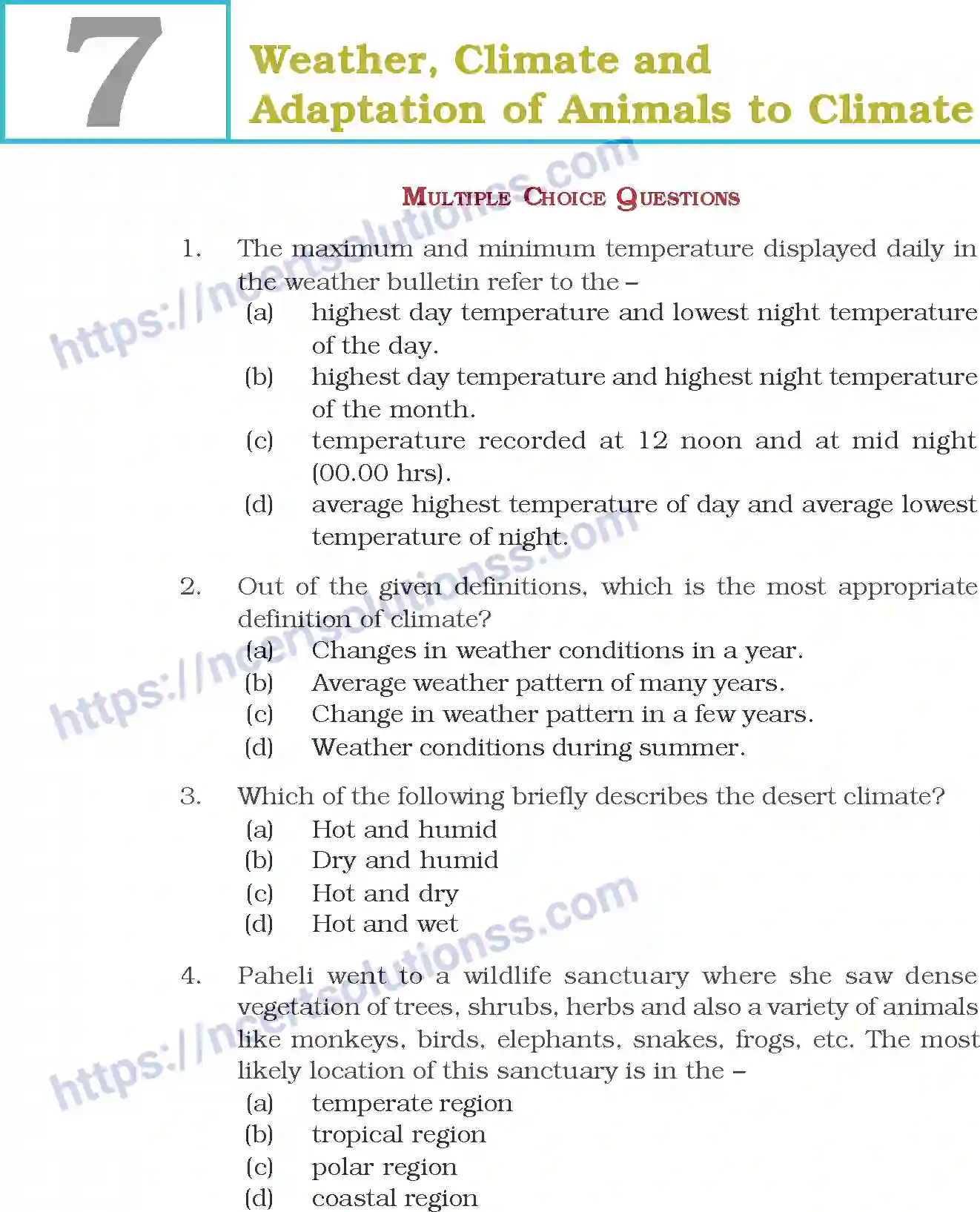NCERT-Exemplar-Questions-Class-7-Science--Weather-Climate-and-Adaptation-of-Animals-to-Climate-268-page-1