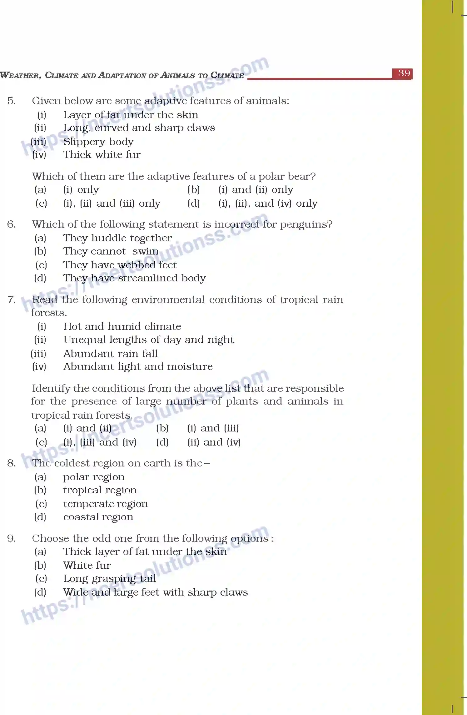 NCERT-Exemplar-Questions-Class-7-Science--Weather-Climate-and-Adaptation-of-Animals-to-Climate-268-page-2