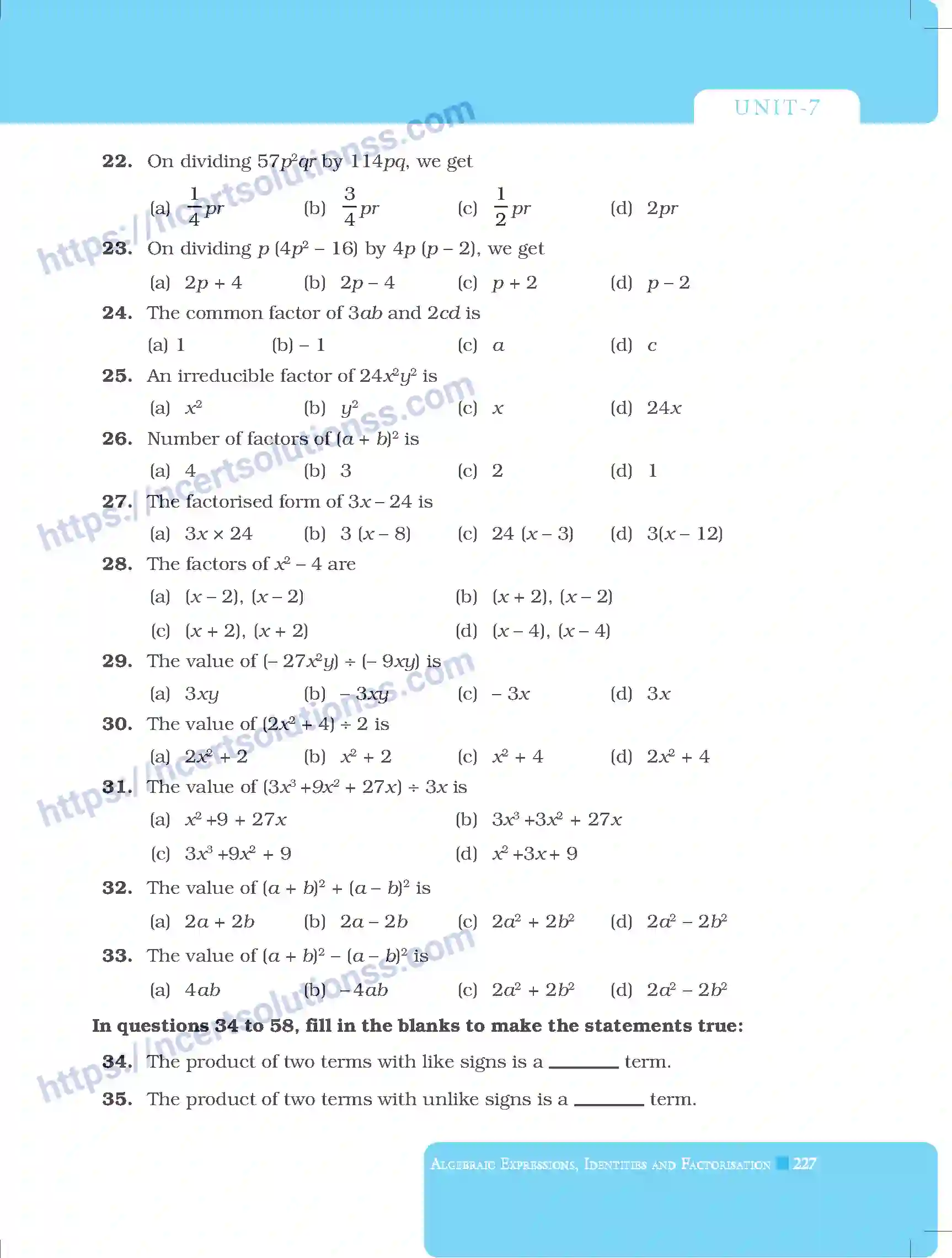 NCERT-Exemplar-Questions-Class-8-Mathematics--Algebraic-Expression-Identities-and-Factorisation-222-page-15