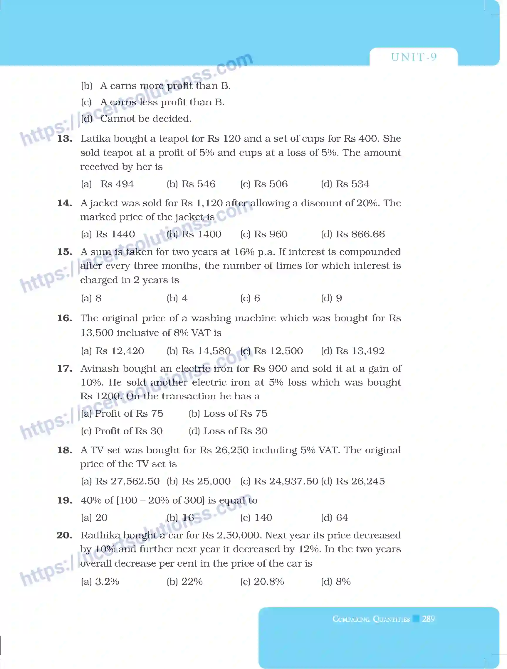 NCERT-Exemplar-Questions-Class-8-Mathematics--Comparing-Quantities-224-page-9