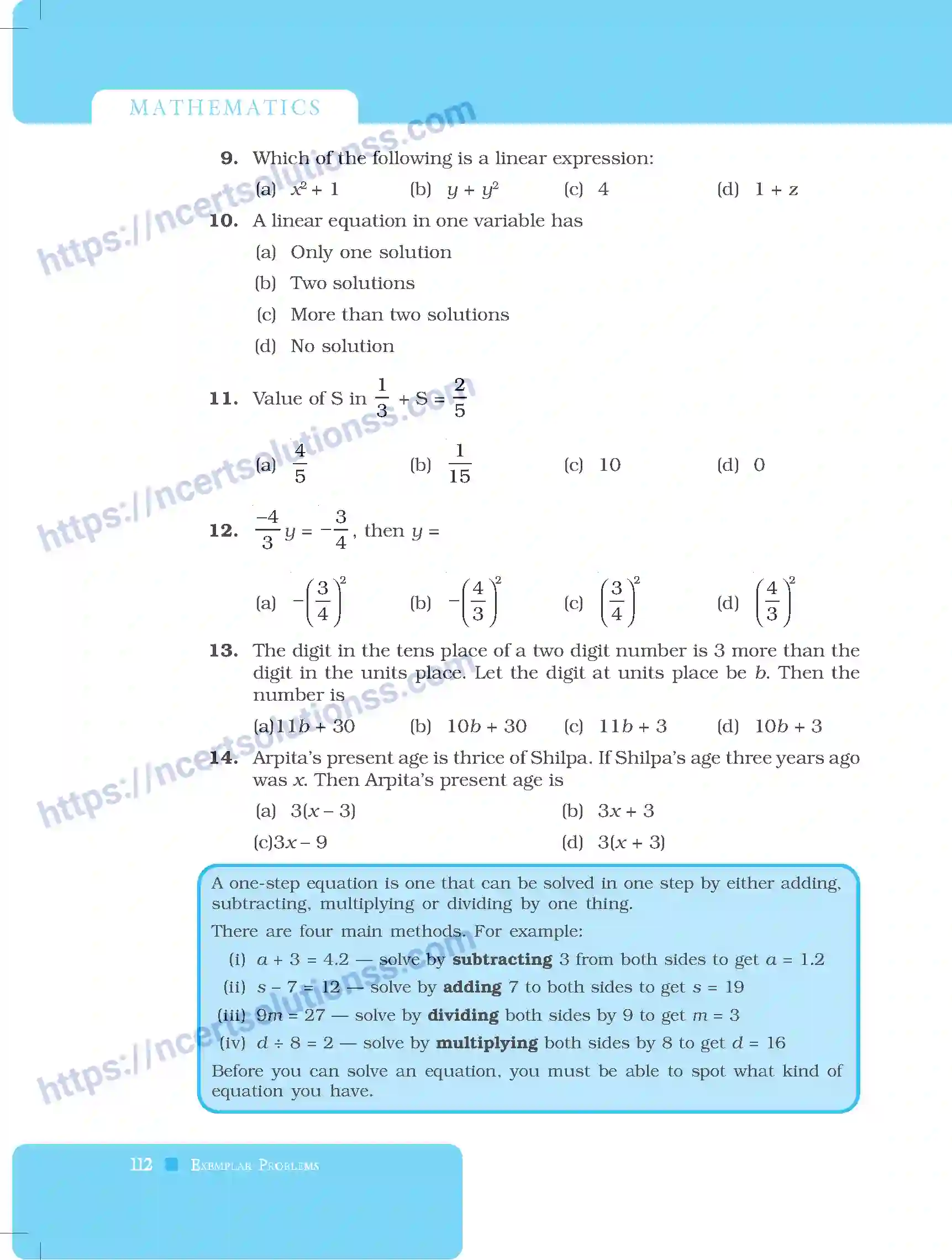 NCERT-Exemplar-Questions-Class-8-Mathematics--Linear-Equation-In-One-Variable-219-page-8