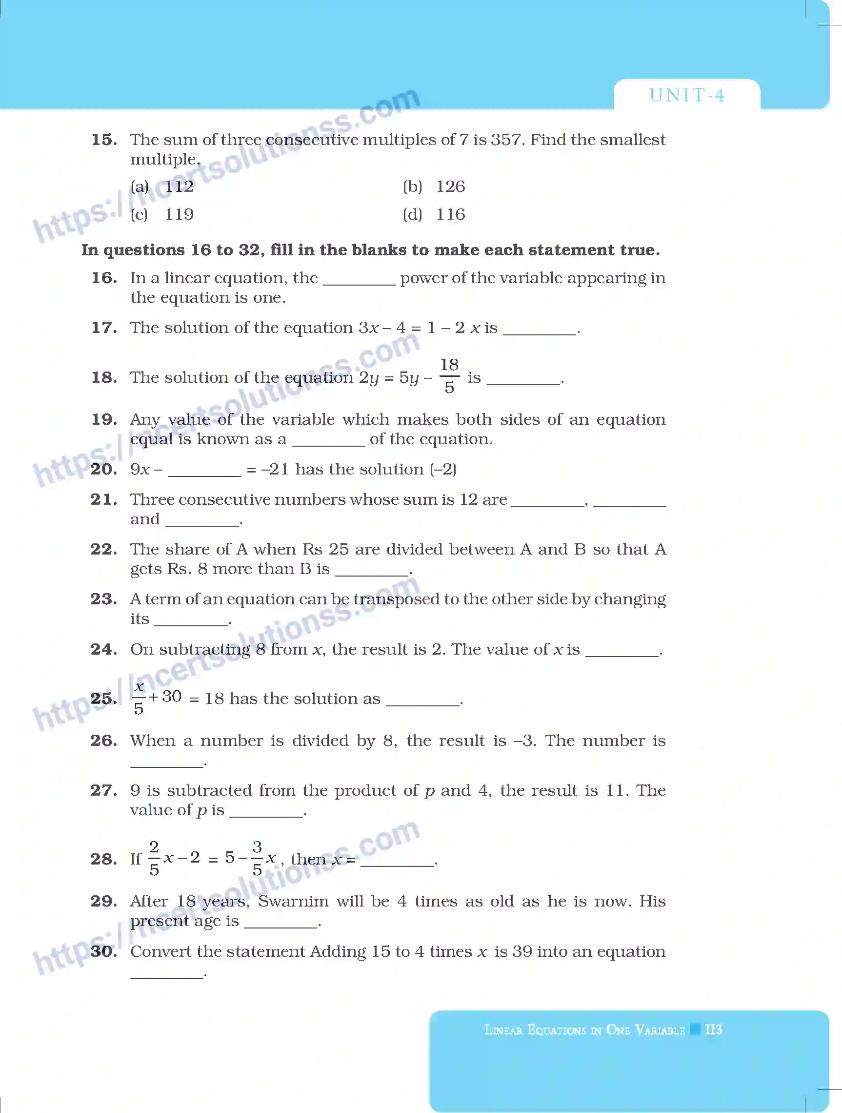NCERT-Exemplar-Questions-Class-8-Mathematics--Linear-Equation-In-One-Variable-219-page-9