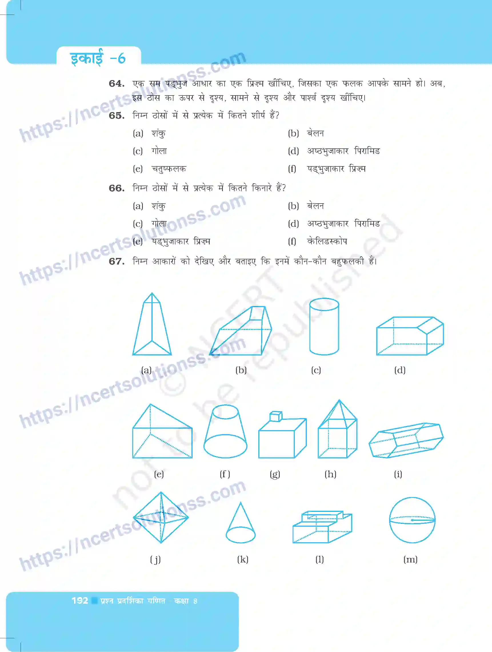 NCERT-Exemplar-Questions-Class-8-Maths--ठोस-आकारों-का-चित्रण-493-page-22