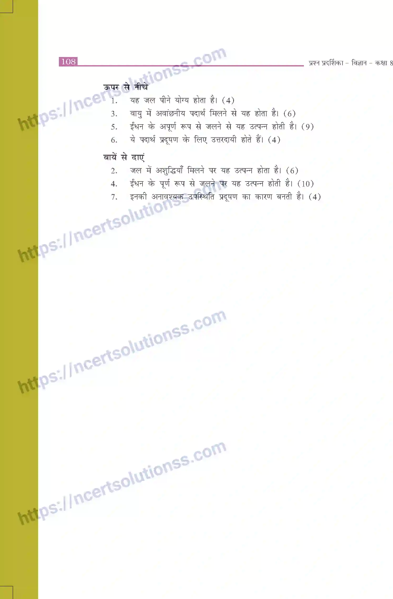NCERT-Exemplar-Questions-Class-8-Science--वायु-तथा-जल-का-प्रदूषण-518-page-6