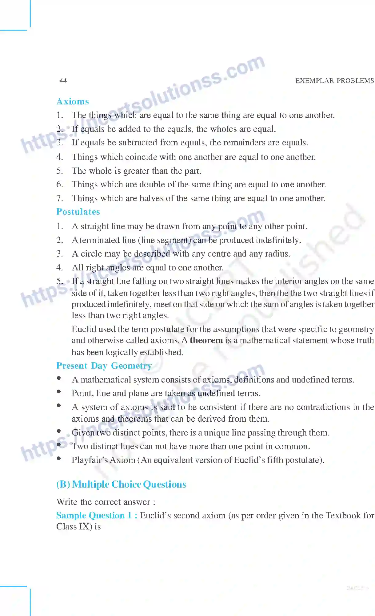 NCERT-Exemplar-Questions-Class-9-Mathematics--Introduction-To-Euclidandaposs-Geometry-185-page-2