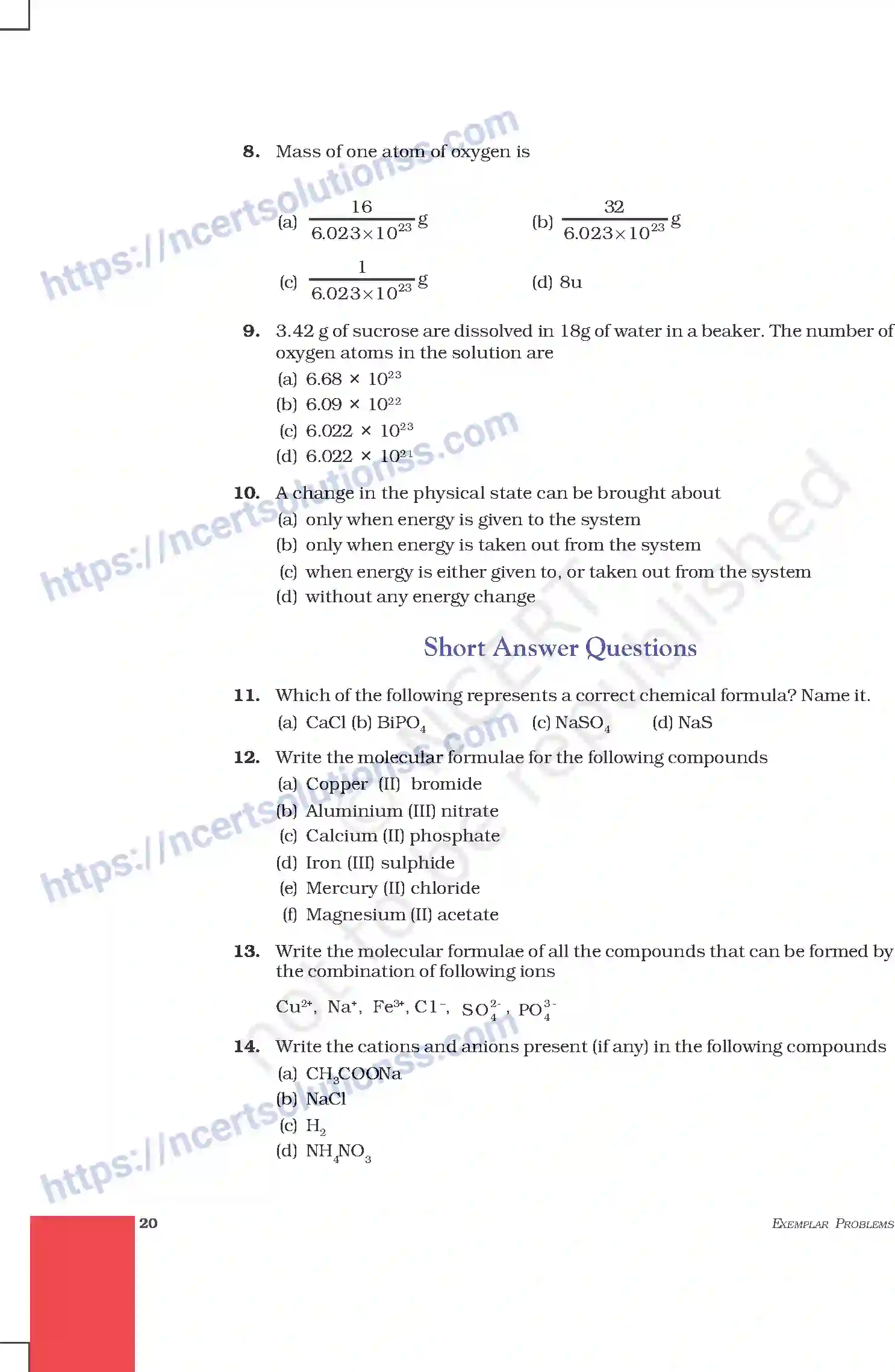 NCERT-Exemplar-Questions-Class-9-Science--Atoms-and-Molecules-200-page-2