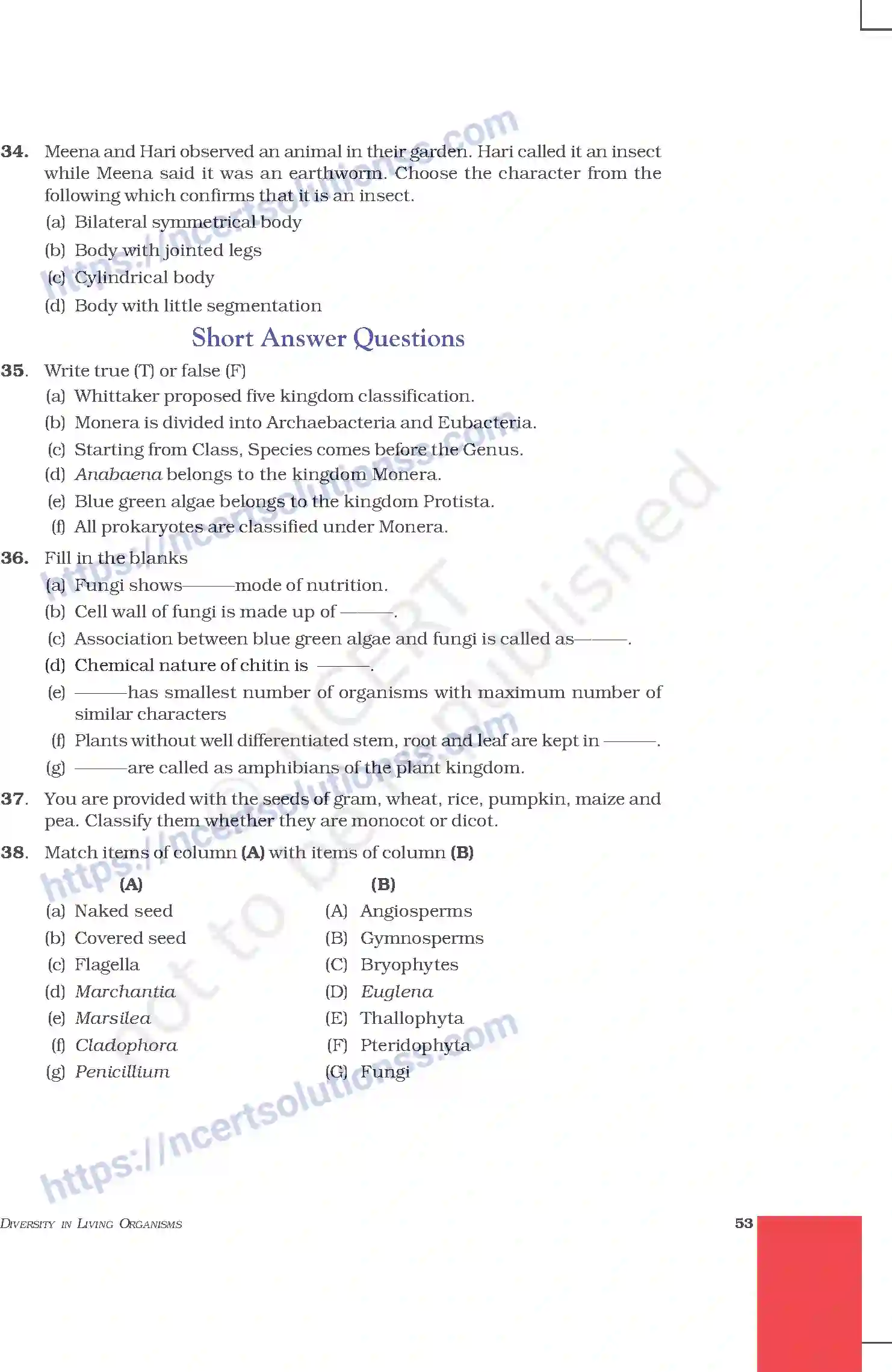 NCERT-Exemplar-Questions-Class-9-Science--Diversity-In-Living-Organism-204-page-6
