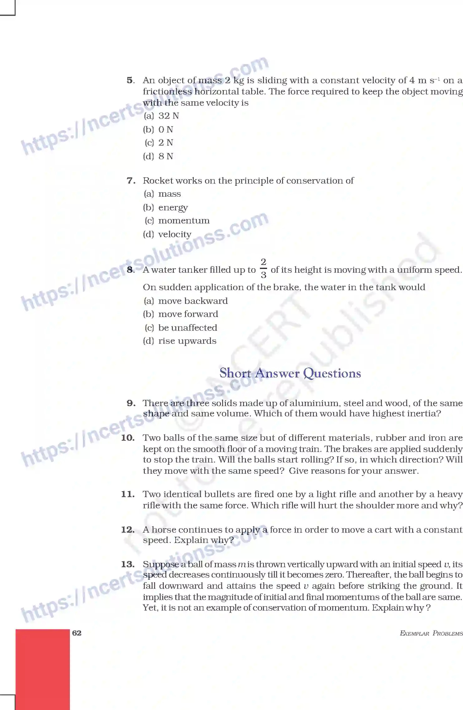 NCERT-Exemplar-Questions-Class-9-Science--Force-and-Laws-Of-Motion-206-page-2