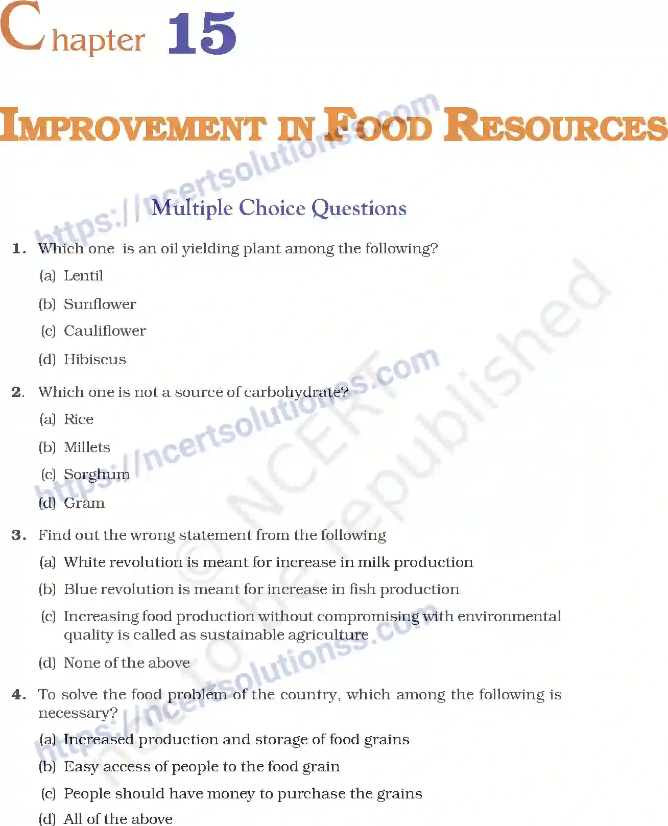 NCERT-Exemplar-Questions-Class-9-Science--Improvement-In-Food-Resources-212-page-1