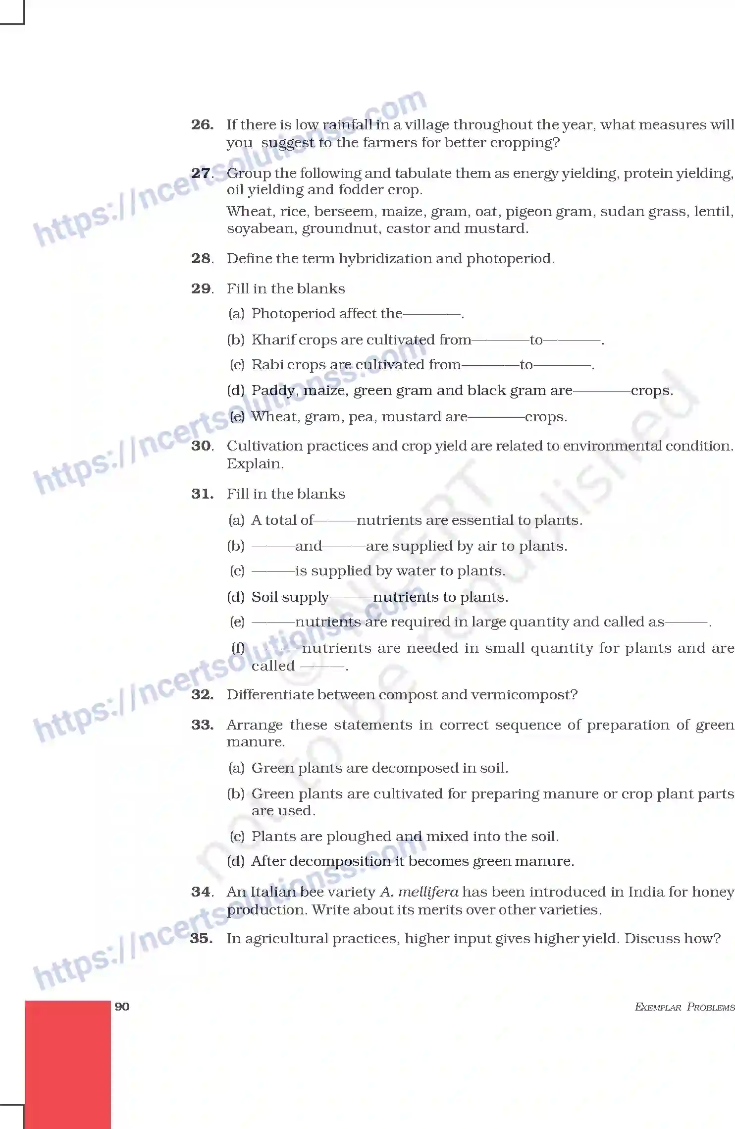 NCERT-Exemplar-Questions-Class-9-Science--Improvement-In-Food-Resources-212-page-6