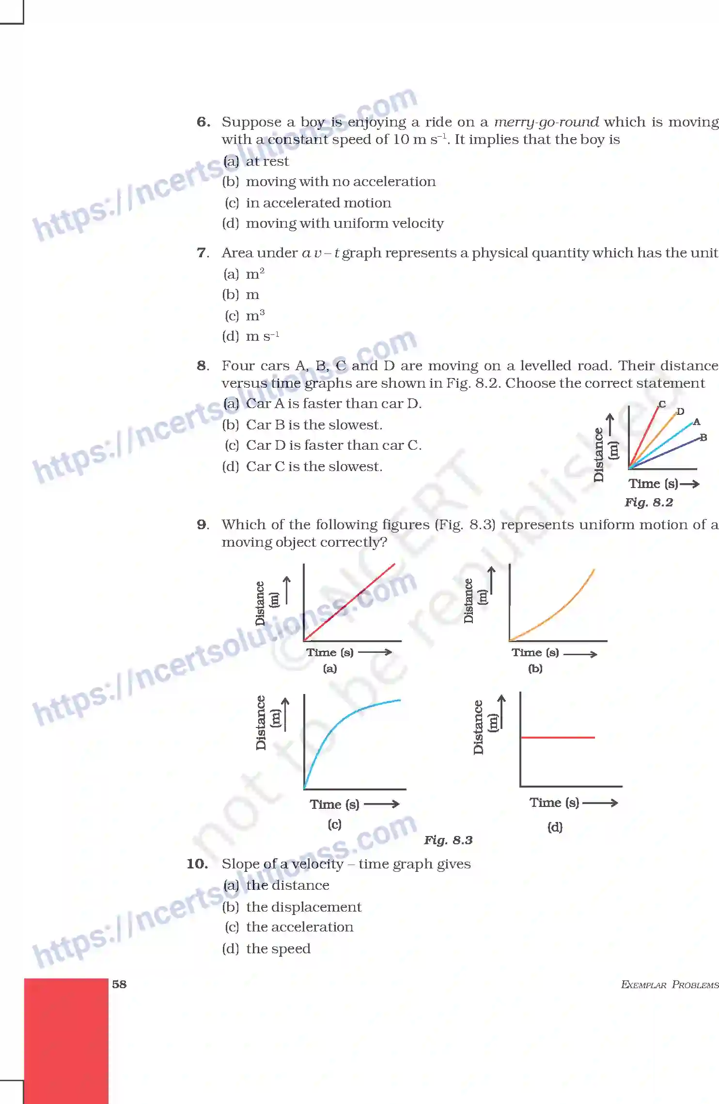 NCERT-Exemplar-Questions-Class-9-Science--Motion-205-page-2