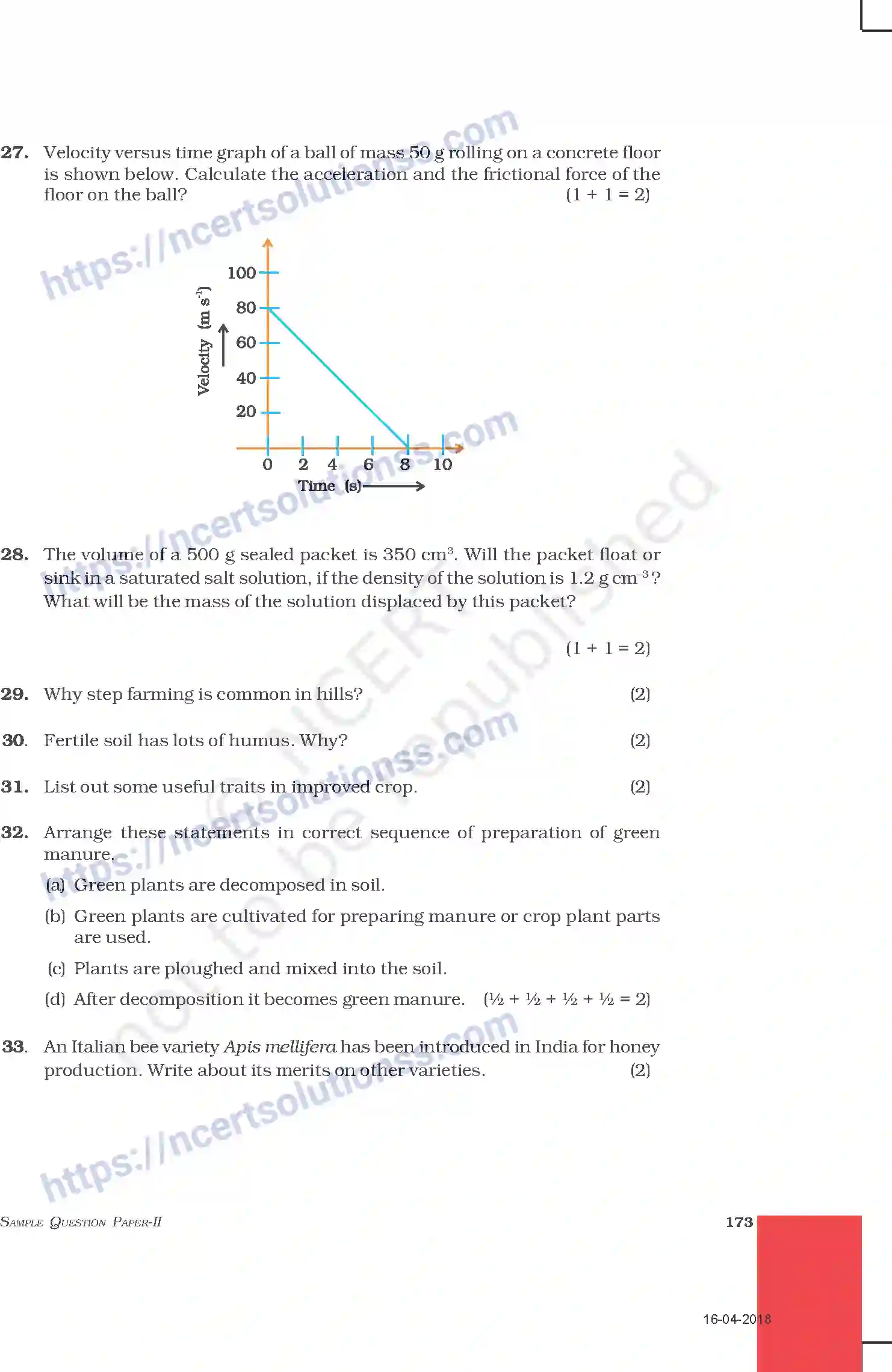 NCERT-Exemplar-Questions-Class-9-Science--Sample-Question-Paper-II-214-page-5