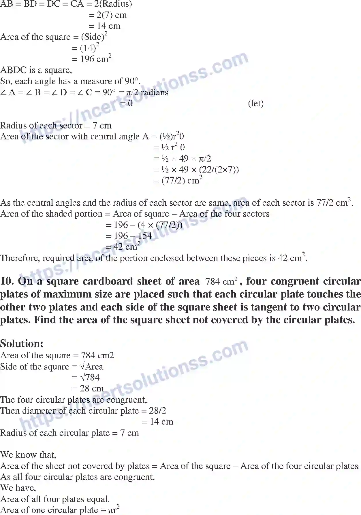 NCERT-Exemplar-Solution-Class-10-Mathematics-Area-Related-To-Circles-137-page-38