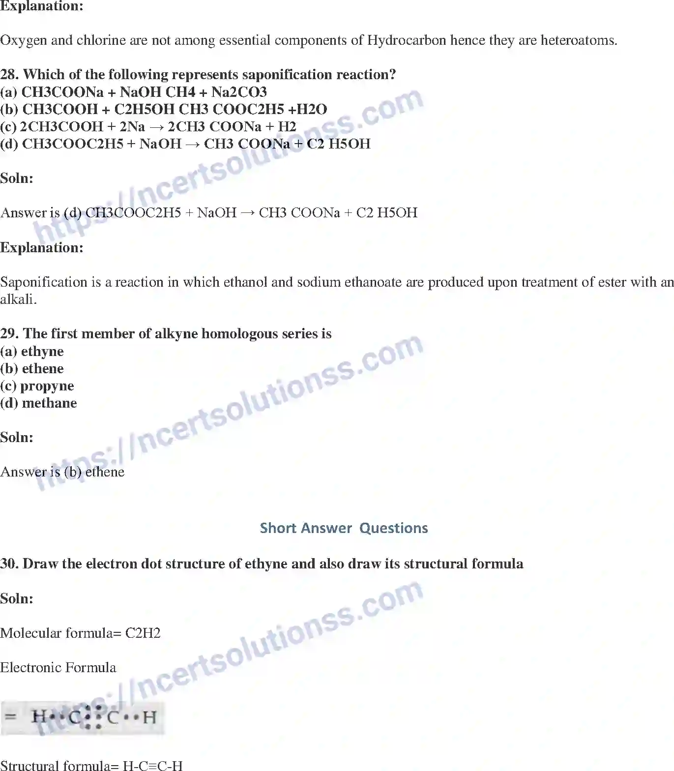 NCERT-Exemplar-Solution-Class-10-Science-Carbon-and-its-Compounds-143-page-11