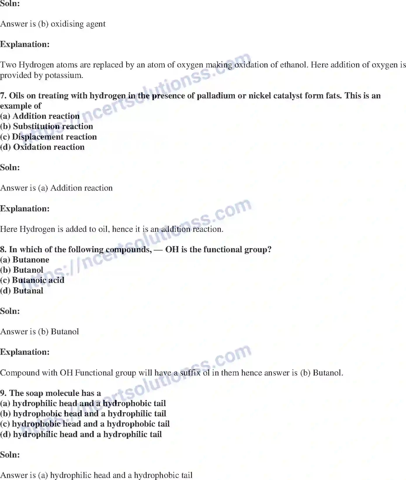 NCERT-Exemplar-Solution-Class-10-Science-Carbon-and-its-Compounds-143-page-3