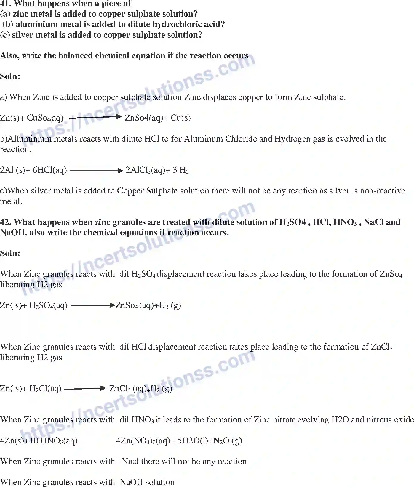 NCERT-Exemplar-Solution-Class-10-Science-Chemical-Reactions-and-Equations-140-page-17