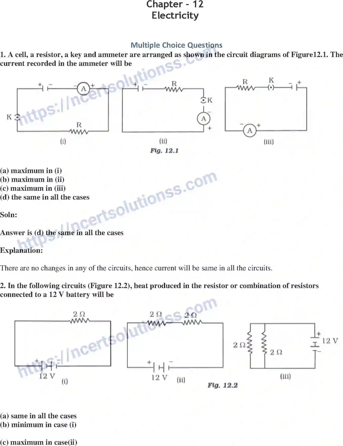 NCERT-Exemplar-Solution-Class-10-Science-Electricity-151-page-1