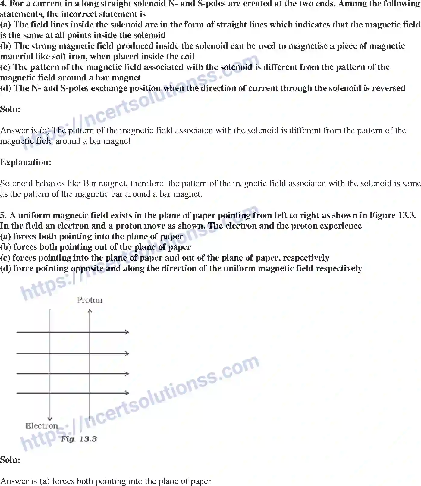 NCERT-Exemplar-Solution-Class-10-Science-Magnetic-Effects-of-Electric-Current-152-page-3