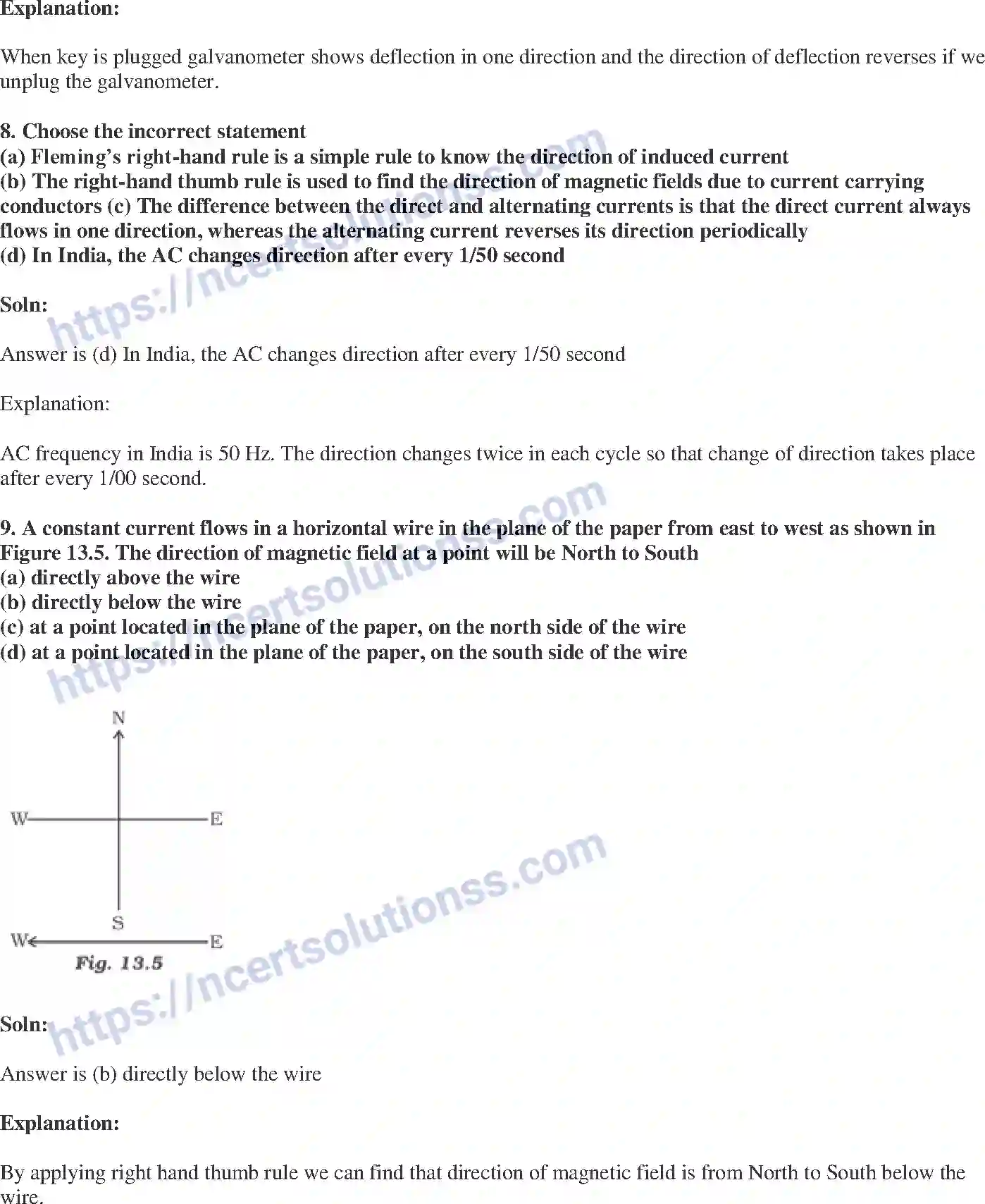 NCERT-Exemplar-Solution-Class-10-Science-Magnetic-Effects-of-Electric-Current-152-page-5