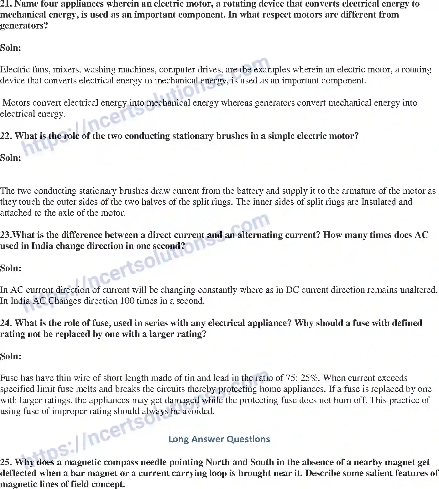 NCERT-Exemplar-Solution-Class-10-Science-Magnetic-Effects-of-Electric-Current-152-page-9